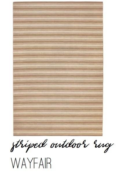 Wayfair Striped Outdoor Rug - Farmhouse Redefined