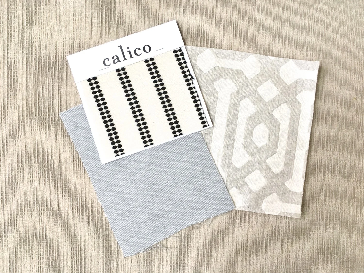 Calico Sunbrella Performance Fabric Swatches for Custom Pillow Covers - Farmhouse Redefined