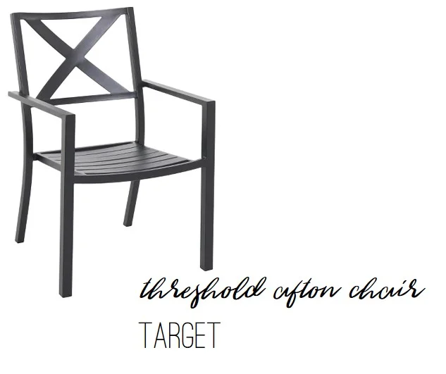 Threshold Afton X-Back Patio Chair by Target