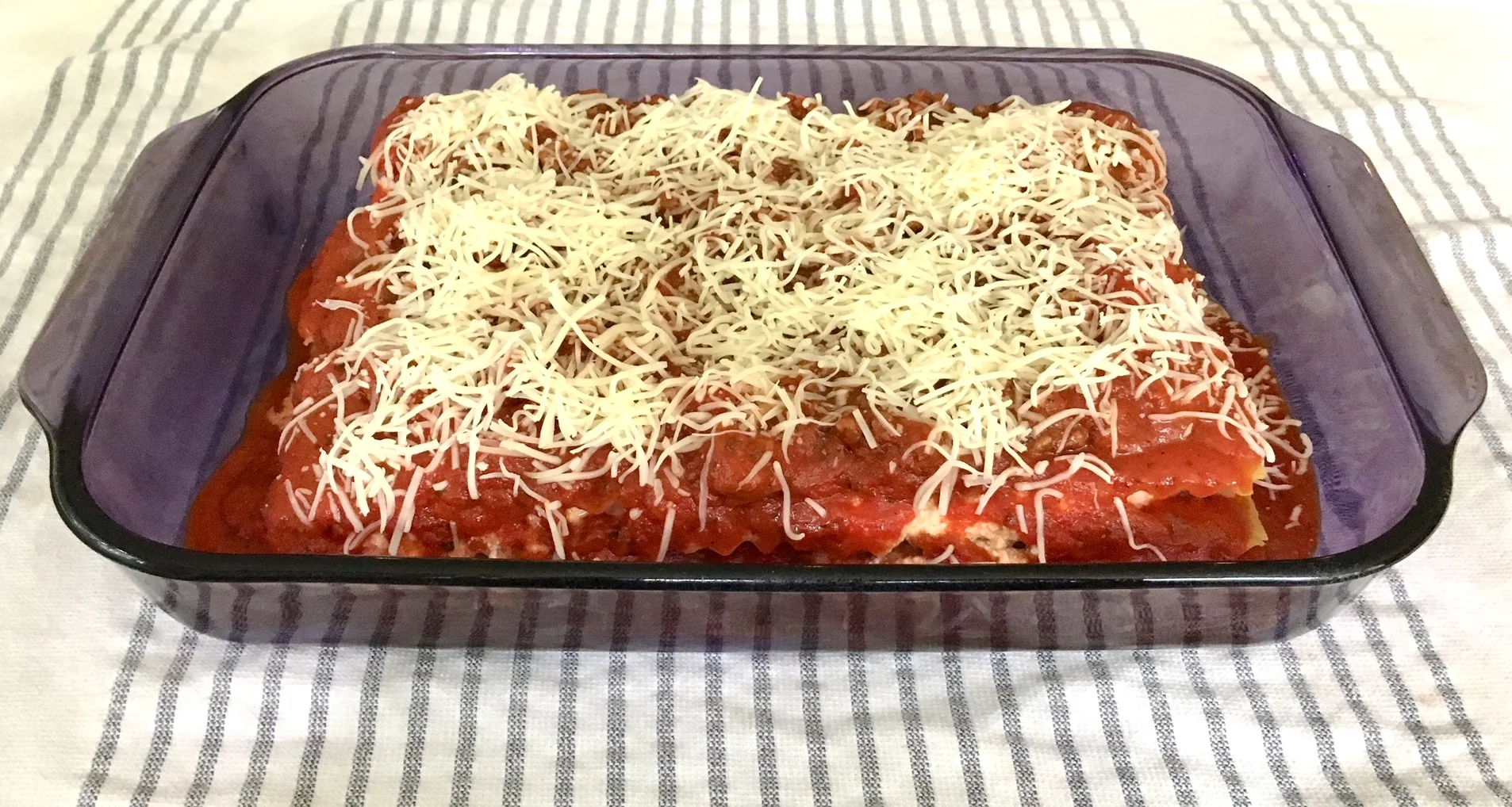 The World's Best (and Easiest!) Lasagna, as photographed by me, a definite NON-food photographer!