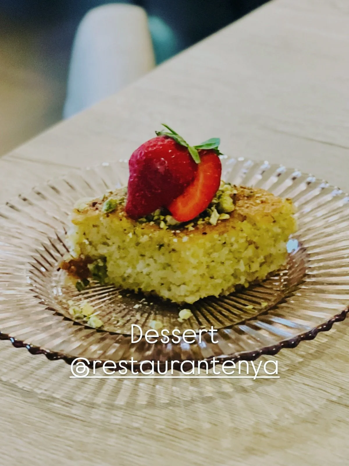 Homemade Dessert @restaurantenya . 
Modern Greek restaurant with a Mediterranean twist.
#moderngreekfood #greekfood #places_wow #placetobe #dessert #ravani #greekpastry #wasilikispatisserie