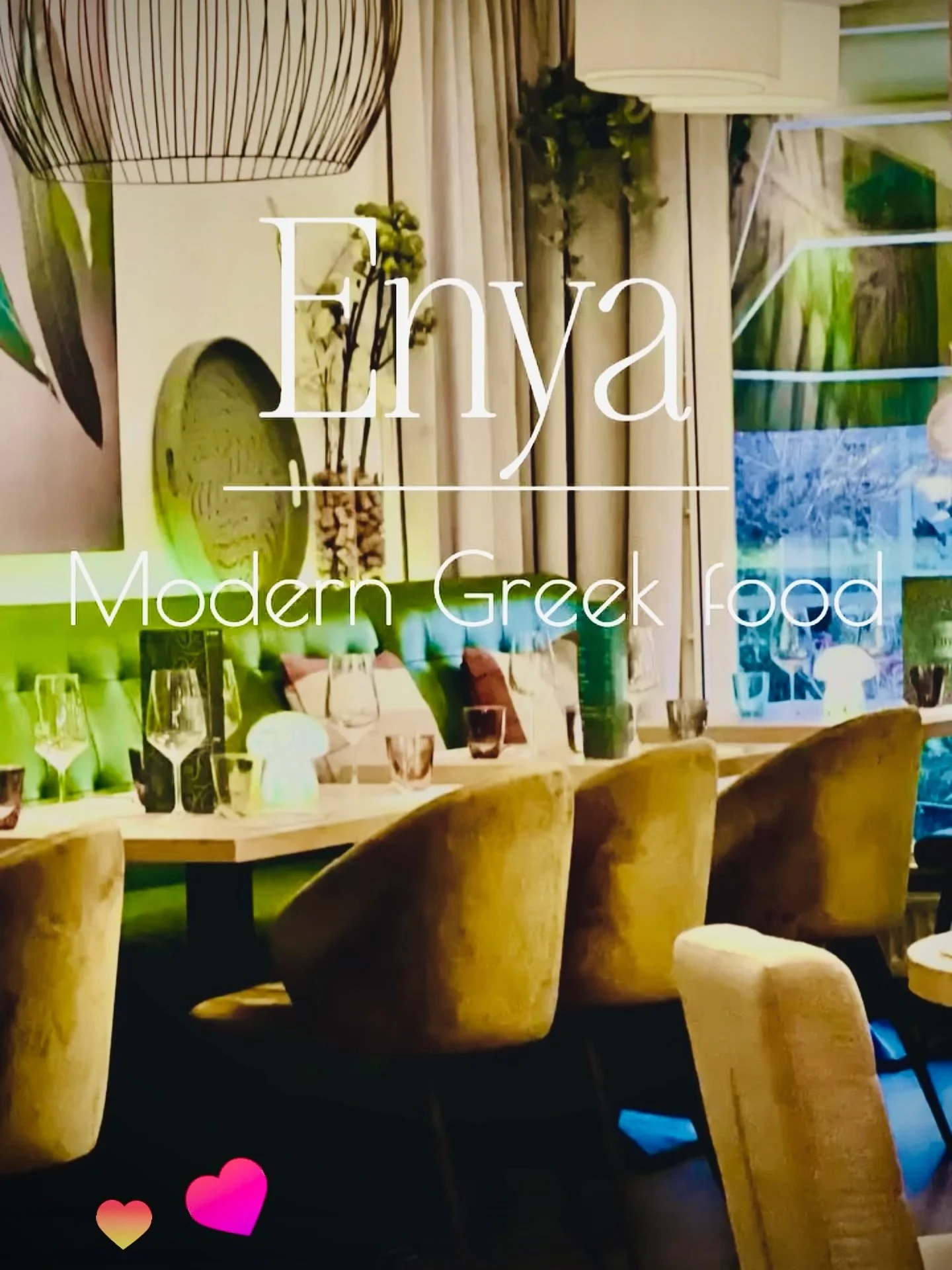 &ldquo;PHILOXENIA&rdquo; 
Based on the true meaning of Greek gastronomy, we created an intimate and warm restaurant in Maarssen. @restaurantenya, you can taste the authentic Greek food at its finest. Share really tasty dishes and exchange experiences