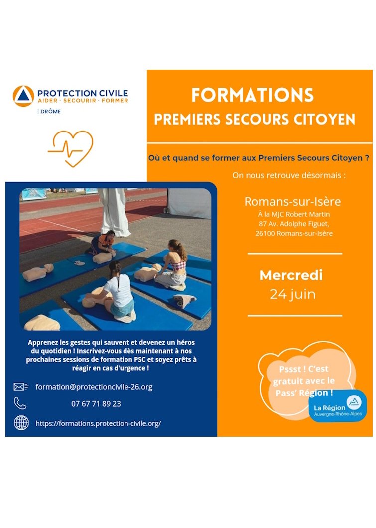 Formation Premiers Secours Citoyen 
