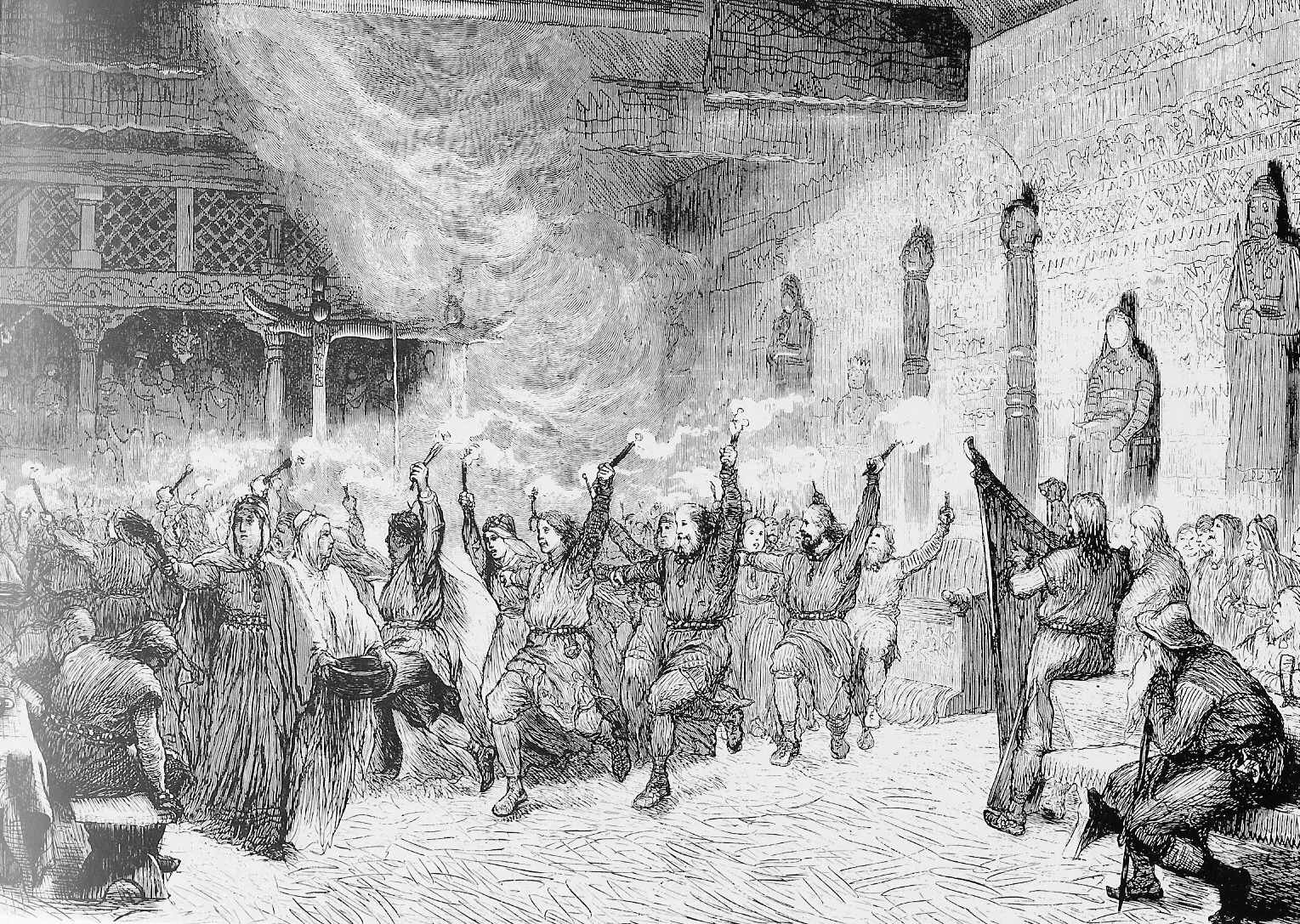 Dísablót by August Malmström