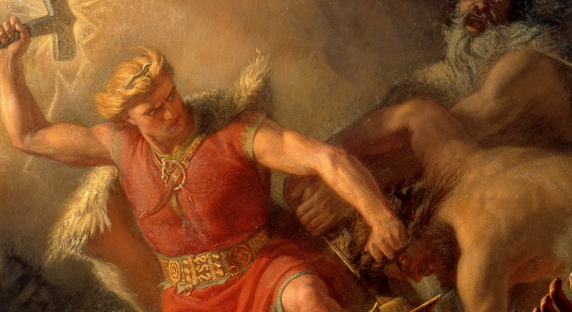 Thor's Fight with the Giants (Detail), Mårten Eskil Winge.