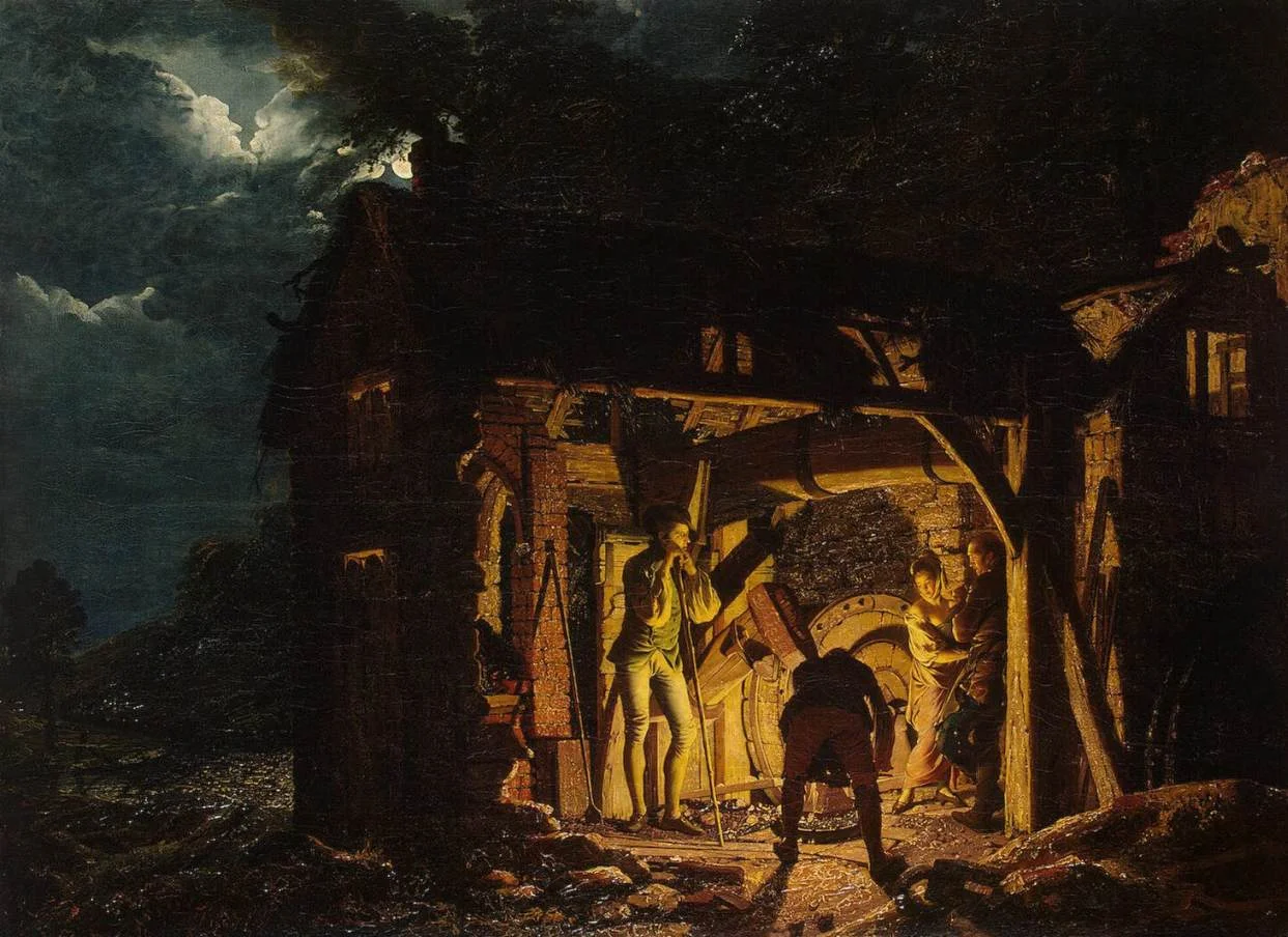 The Iron Forge Viewed from Without, Joseph Wright of Derby (1773)