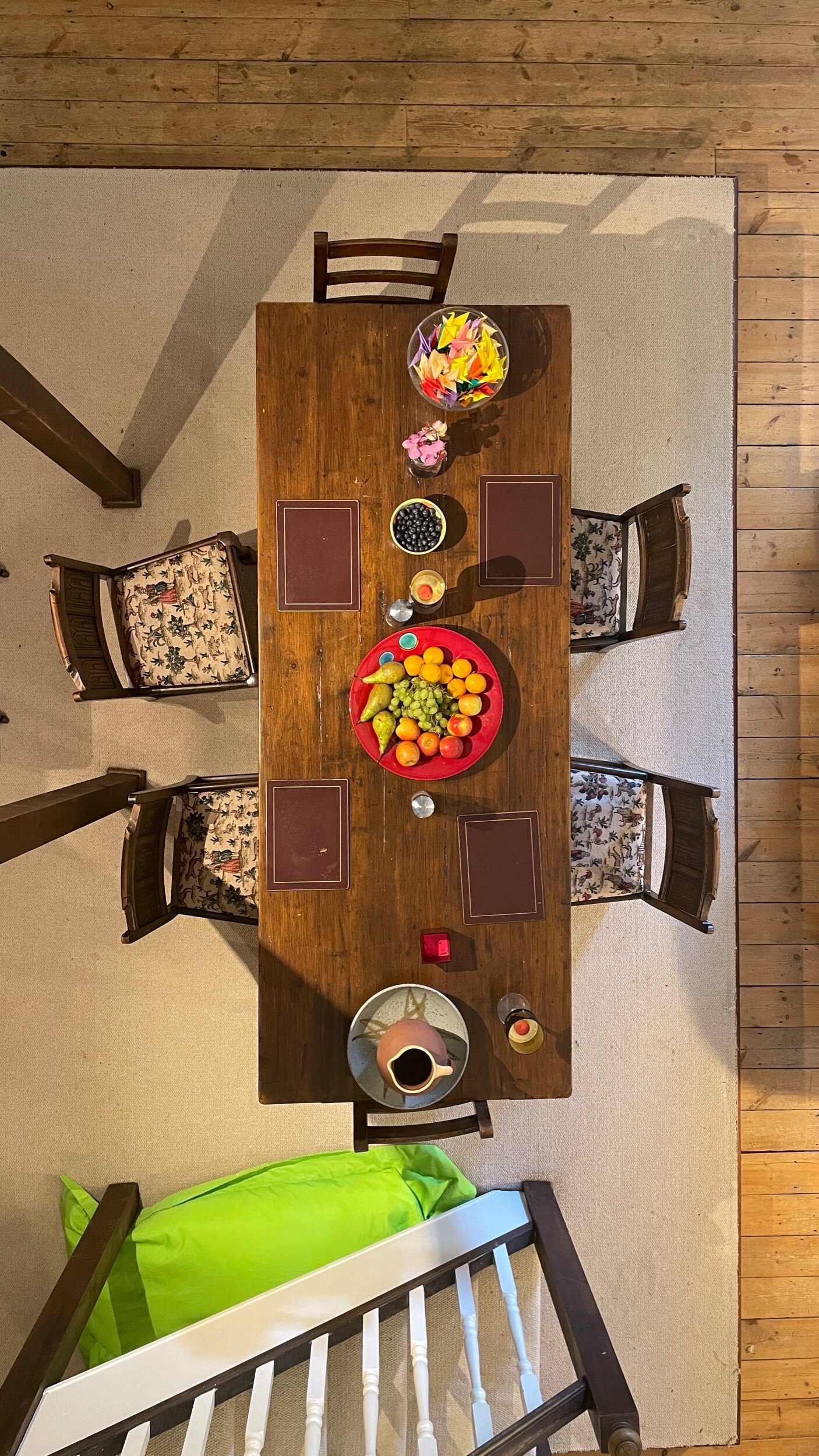 Dining area in hall.