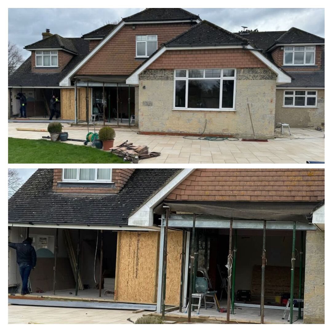 🏠 Exciting progress update on our Eastergate project this week! The steel is in, and we&rsquo;ve removed the pebble dash render. Stay tuned for more updates as we continue to transform this space! 

#RenovationJourney #ProgressUpdate 🔧🏡
