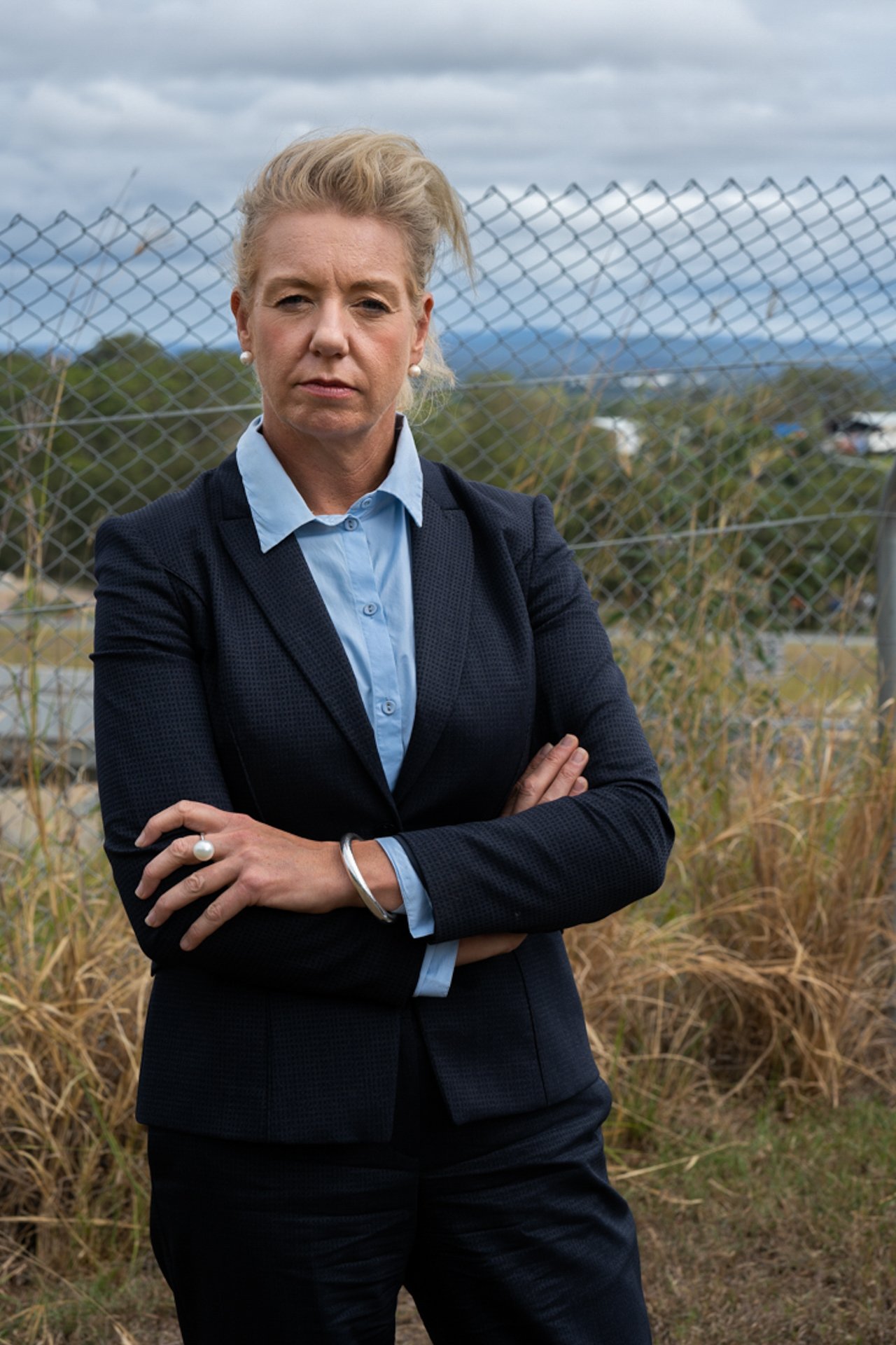  Victorian Senator Bridget McKenzie at a press conference in Gympie, Queensland. April 2023 // The Gympie Times 