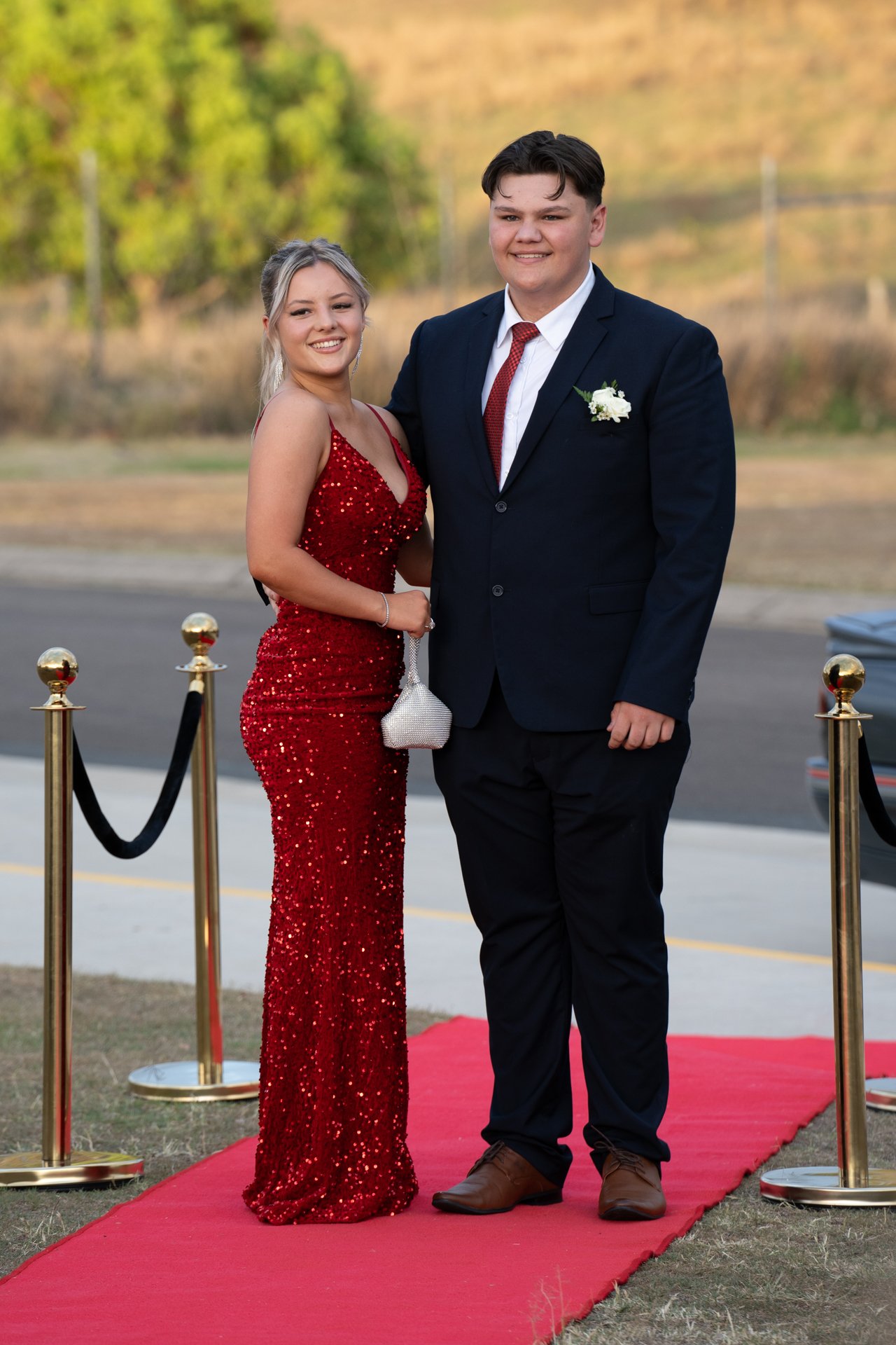  Jaxon Mcgourty and Ella Ash arrive at Cooloola Christian College for their 2023 senior formal. October 2023 // The Gympie Times 