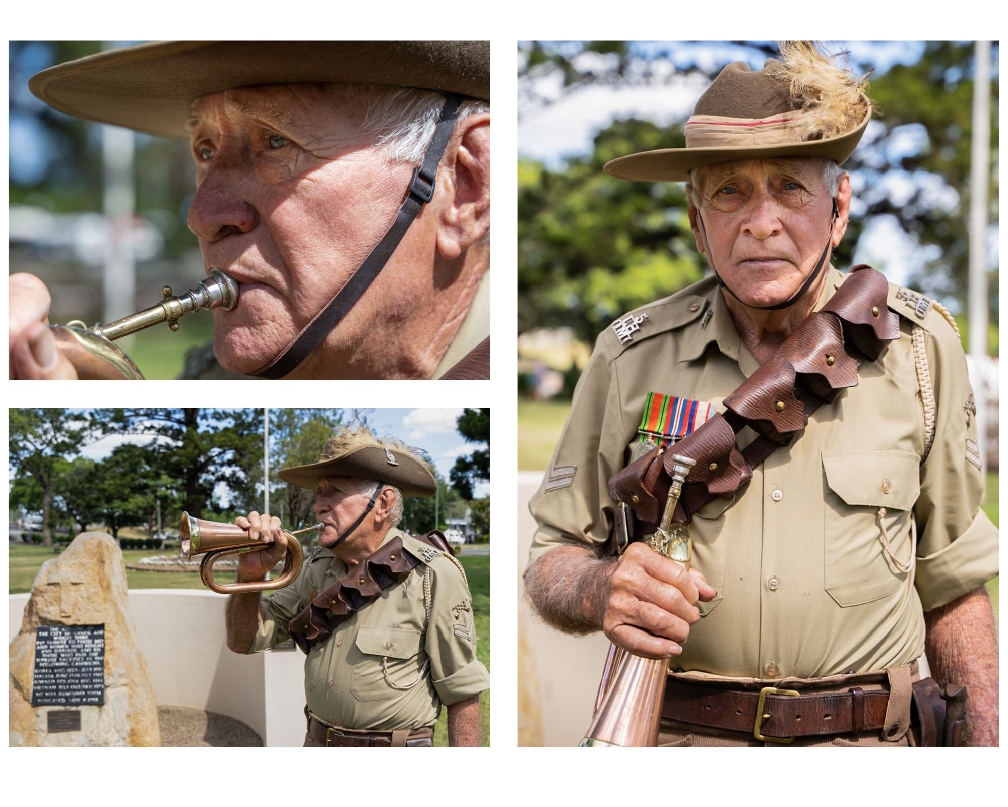 Doug Lyon has never missed playing the bugle at an Anzac Day service for the last 66 years. April 20, 2023 // The Gympie Times 