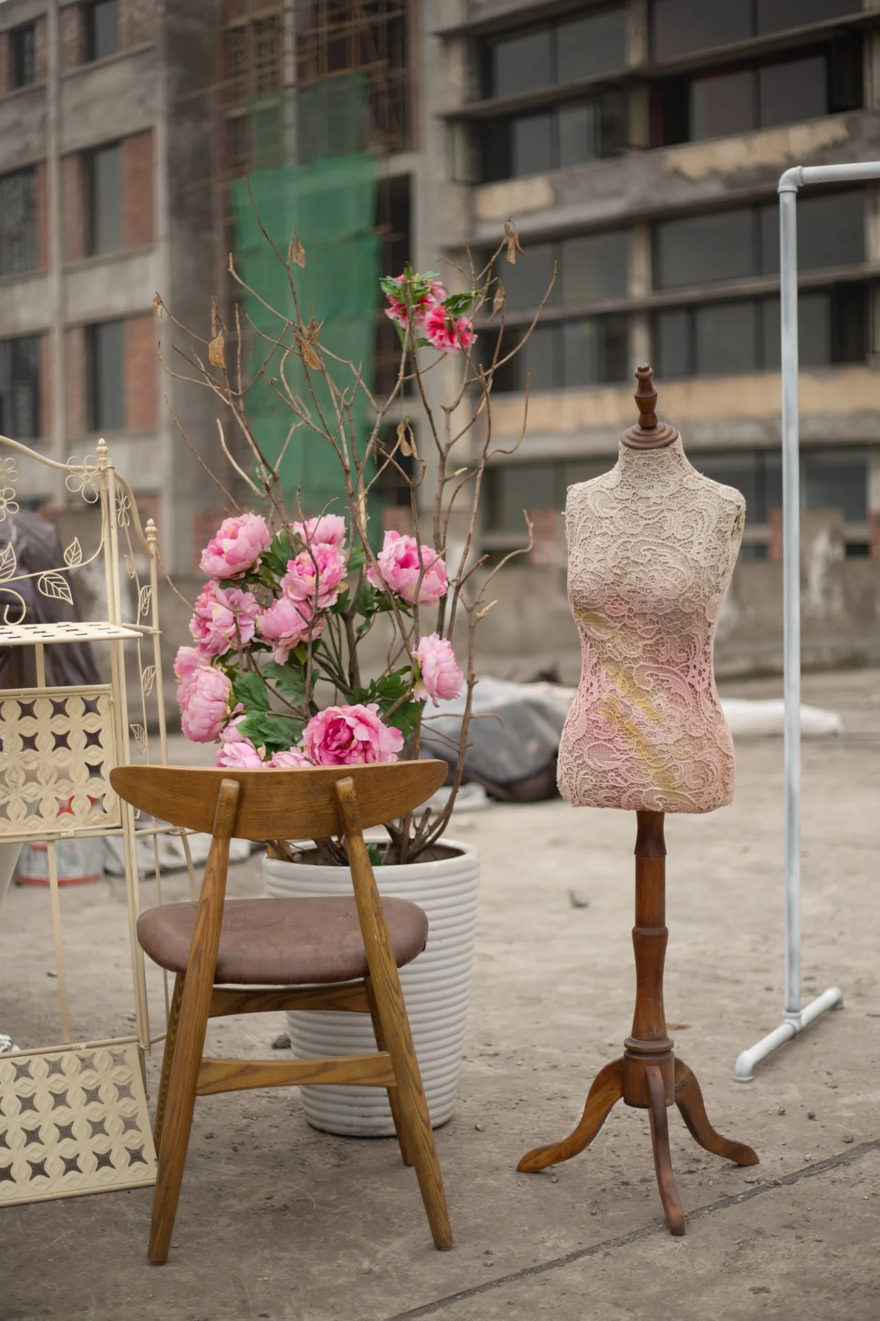 Chongqing is a city in constant flux, and personal items are scattered around construction sites with little certainty of whether they are belongings of past or future occupants. December 2017