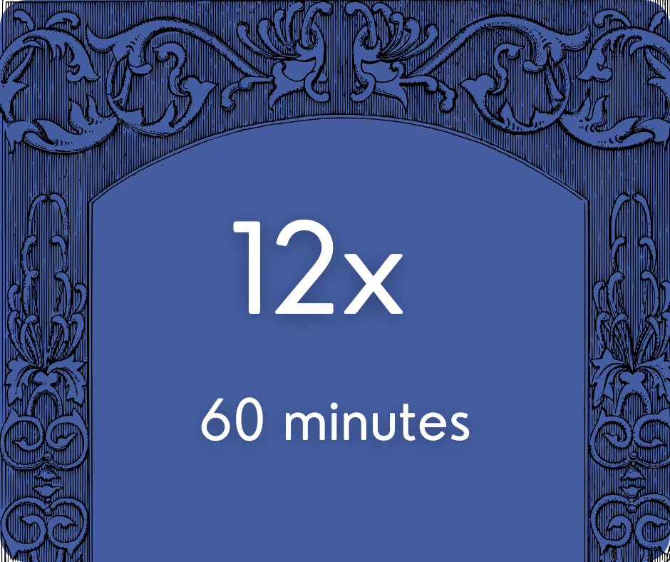 12x 60 Minutes Private Lesson Bundle