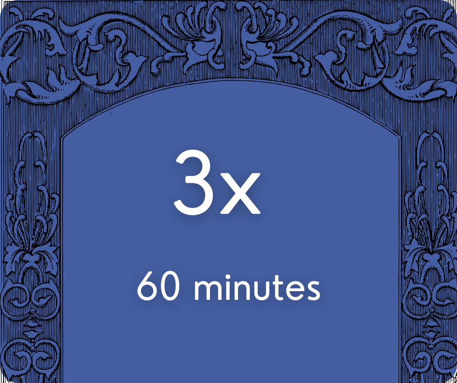 3x 60 minutes Private Lessons