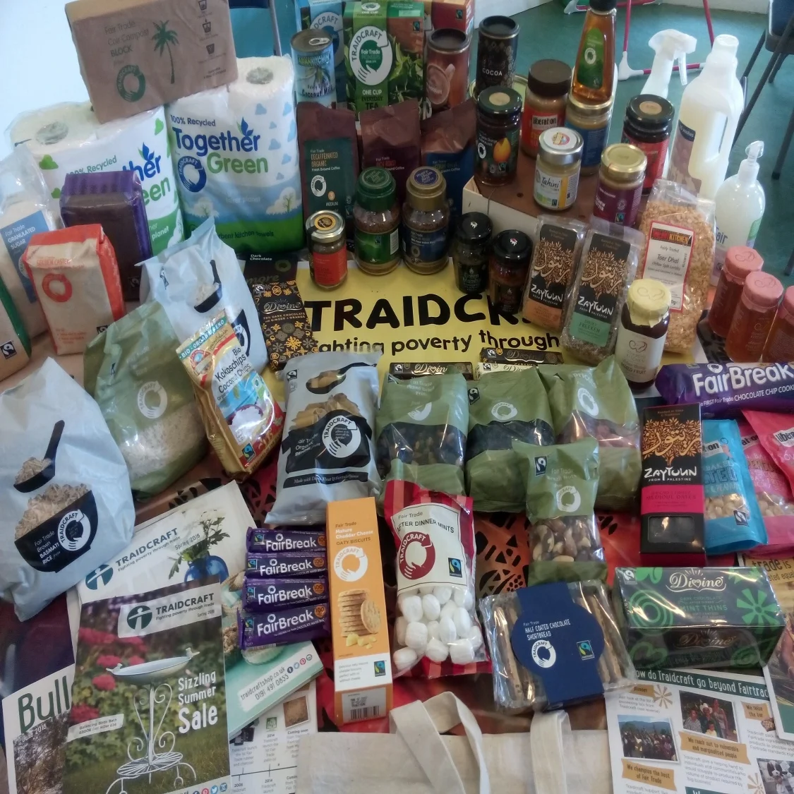 Photo-of-All-Hallows-Traidcraft-stall.jpg