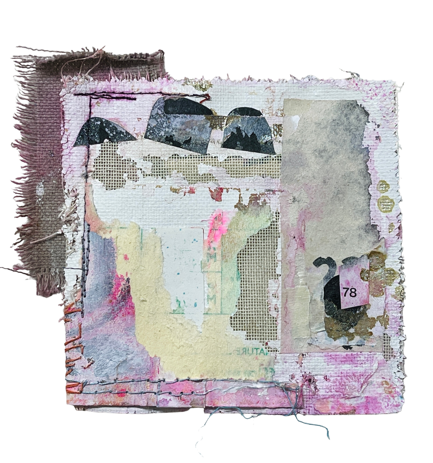 Deconstructed Canvas: Fabric &amp; Paper Poetry