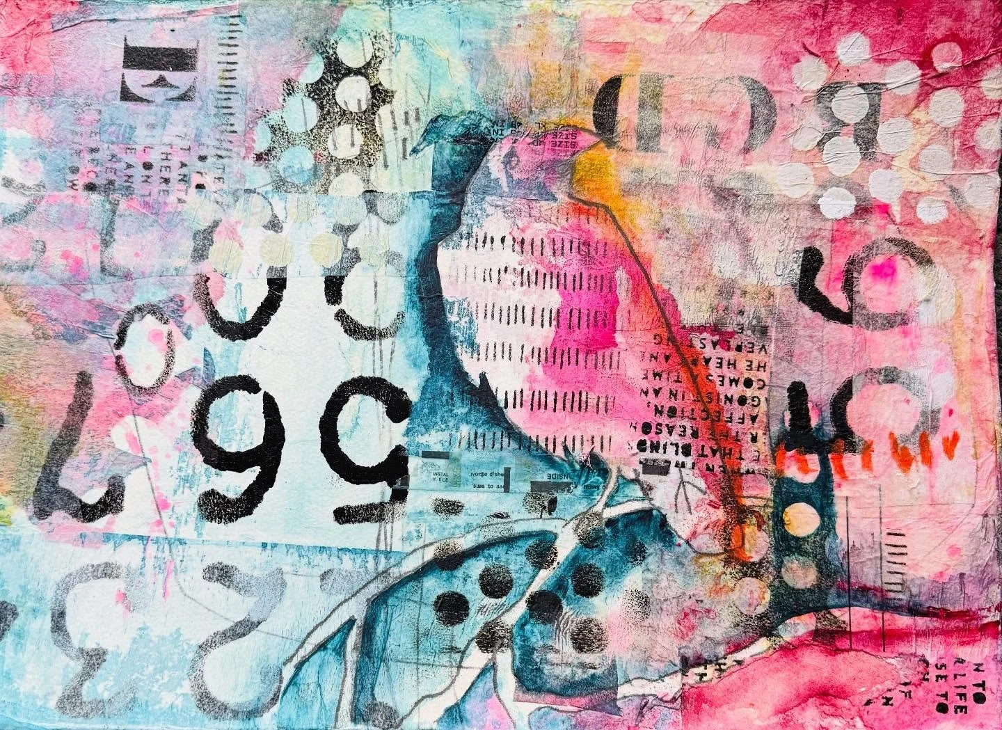 This was the other piece I started….. #wip 
#mixedmedia #collage #handmadepapers #stencilgirlproducts #stencillove #artist