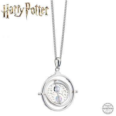 CRYSTALS TIME TURNER NECKLACE 