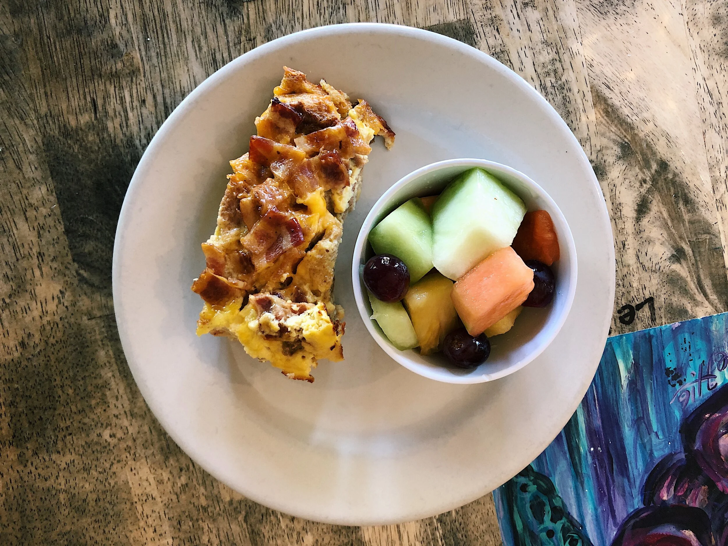 Bacon &amp; Cheddar Strata for Monday