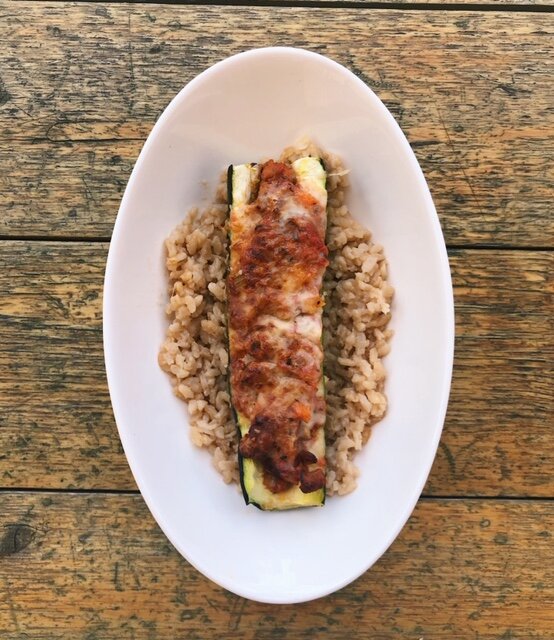 Italian Stuffed Zucchini for Friday