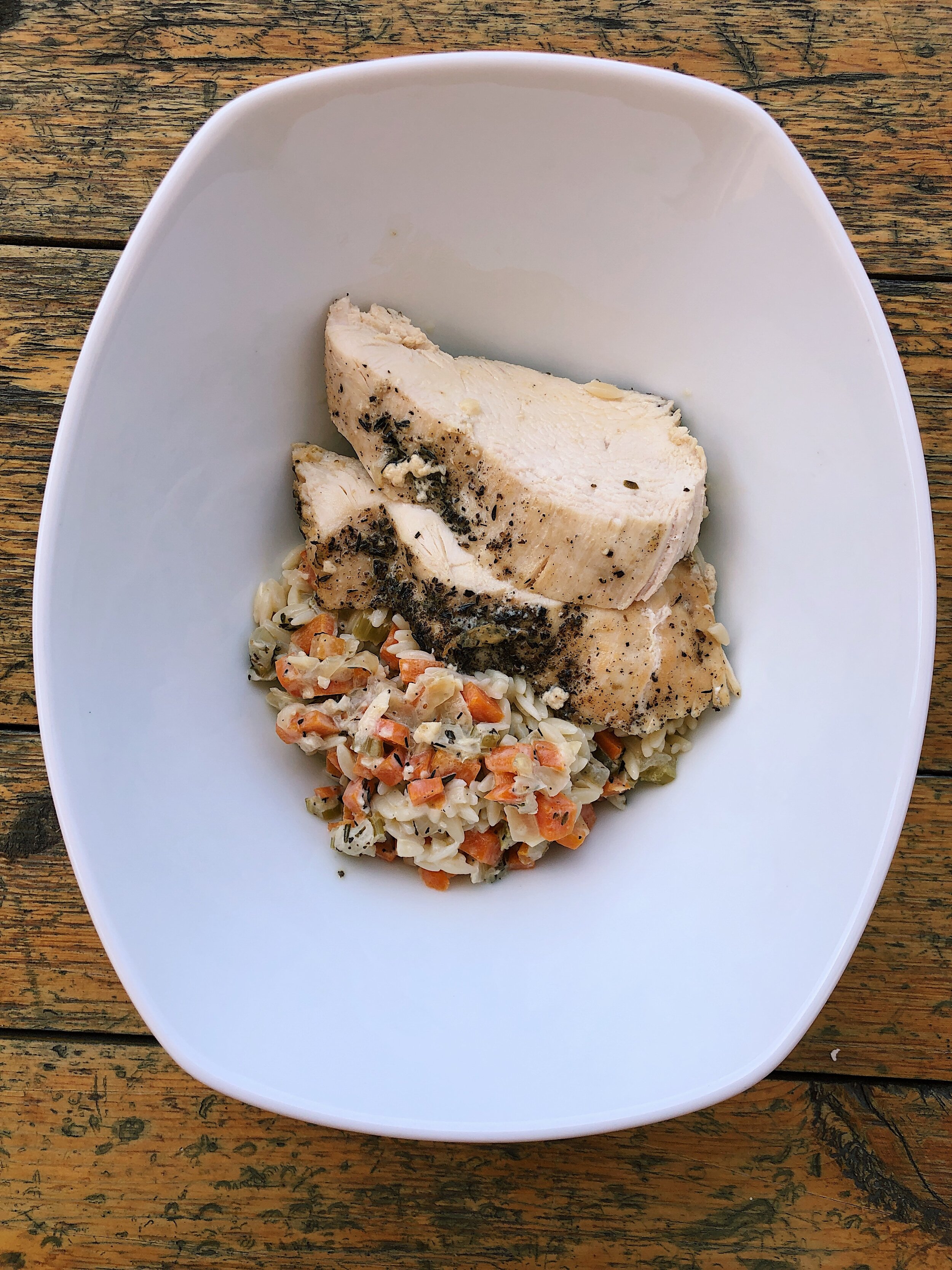 Chicken and Orzo for Friday