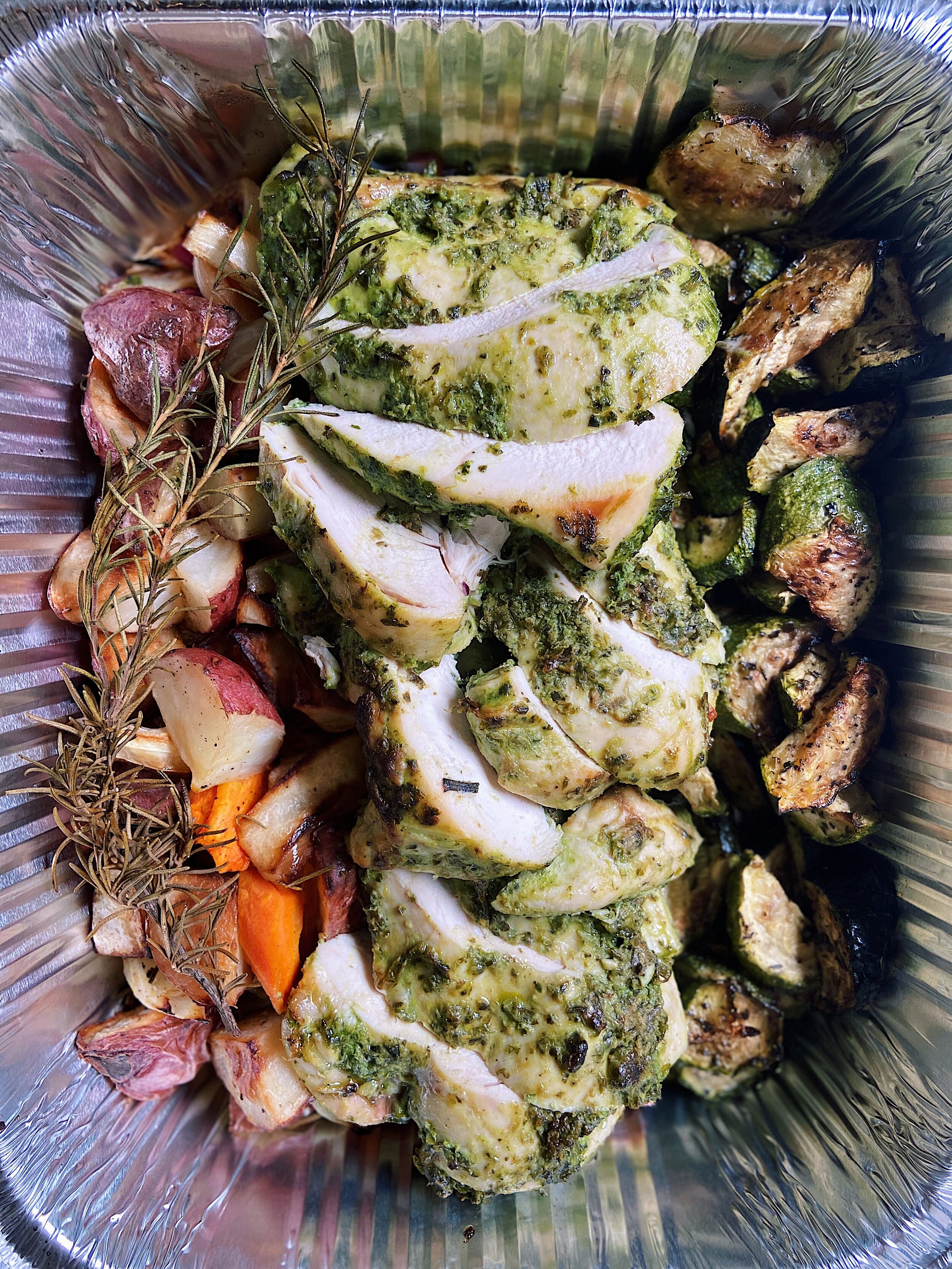 Herb Chicken and Roasted Veggies