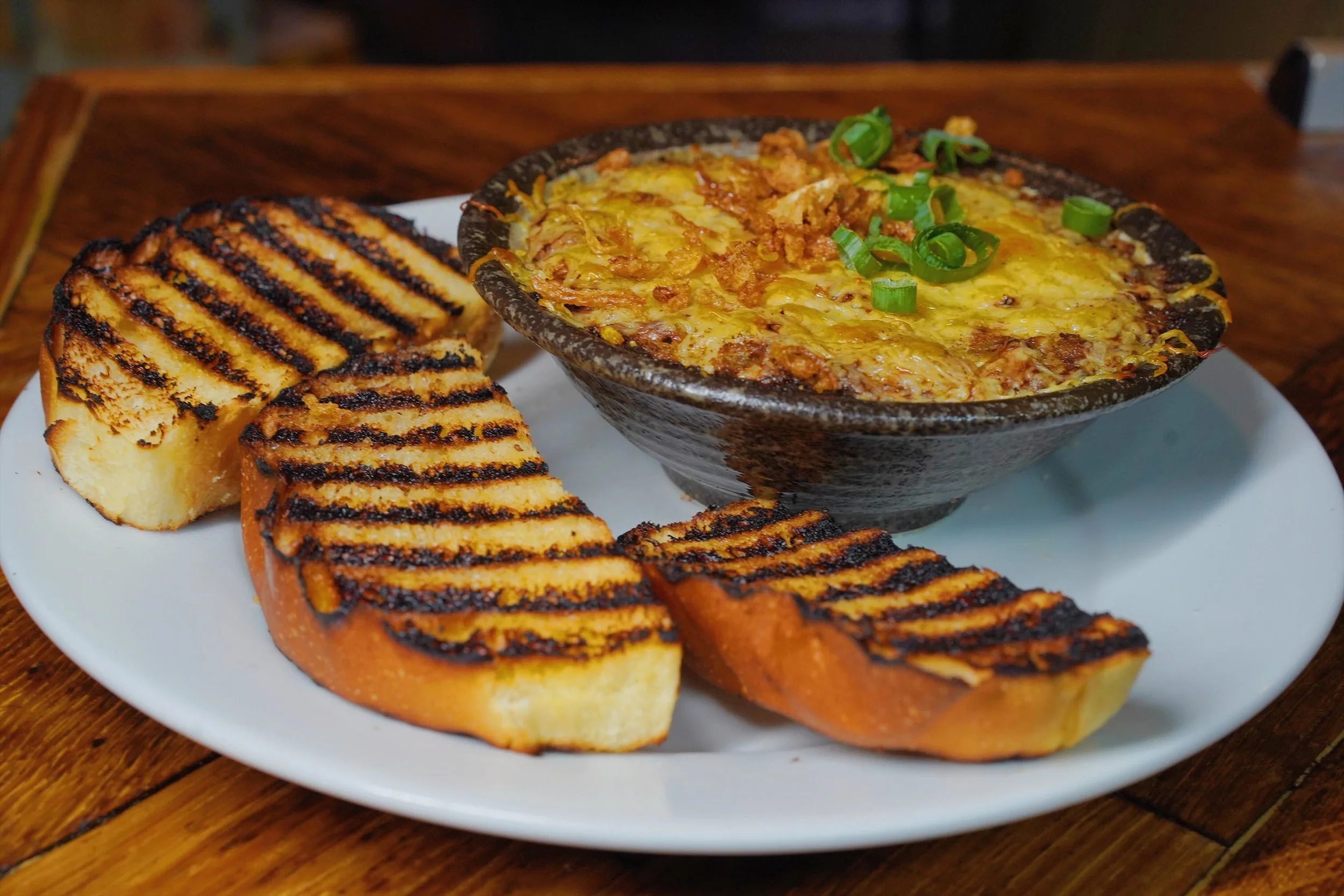 Creamy Laing & Jackfruit Dip with Toasted Pandesal