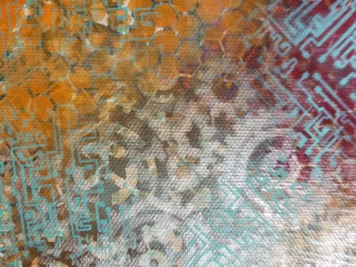 2018 No drones here. Acrylic on canvas by Marcia Hahn