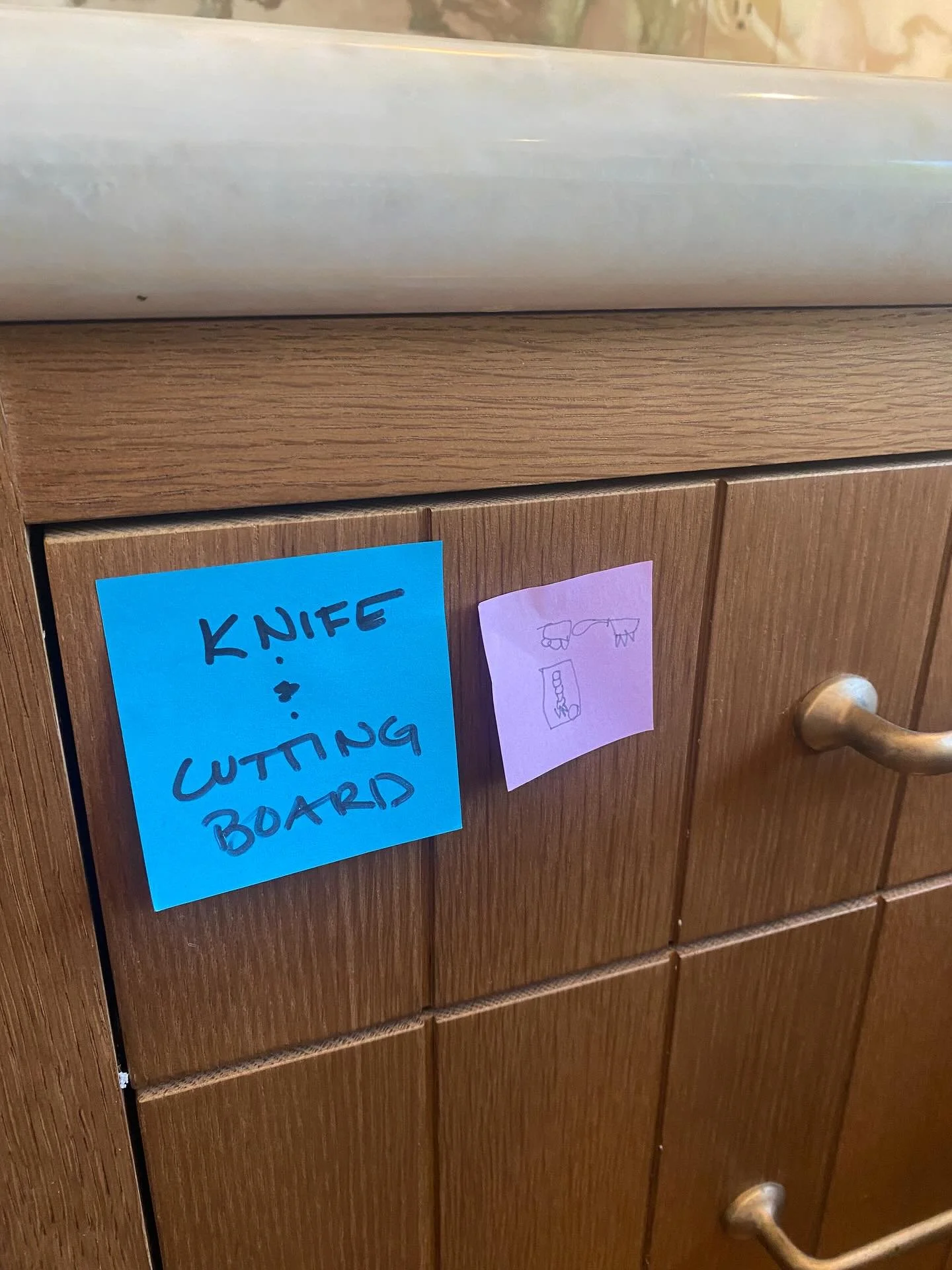 I had a budding organizer on my latest kitchen project. I think I like my apprentices layout notes better&hellip;. Watch out #theefficiencyprojectteam I may be drawing all labels in the future!
