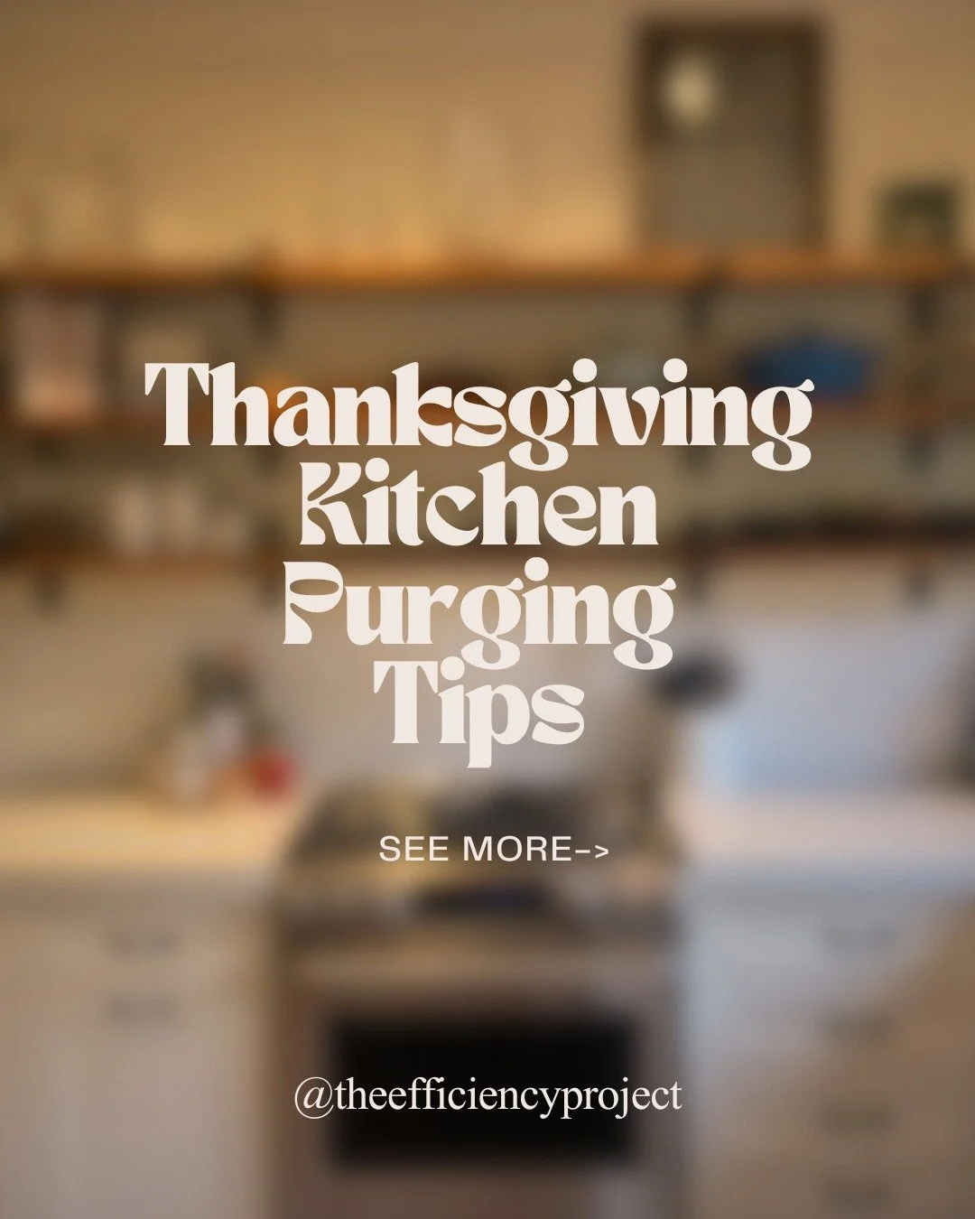 We&rsquo;re officially ONE week out from Thanksgiving, and if you&rsquo;re hosting this year, let&rsquo;s be real... your kitchen is probably already stressing you out 😅
Now is the very best time to do a fast pre-Thanksgiving purge. Ten minutes here