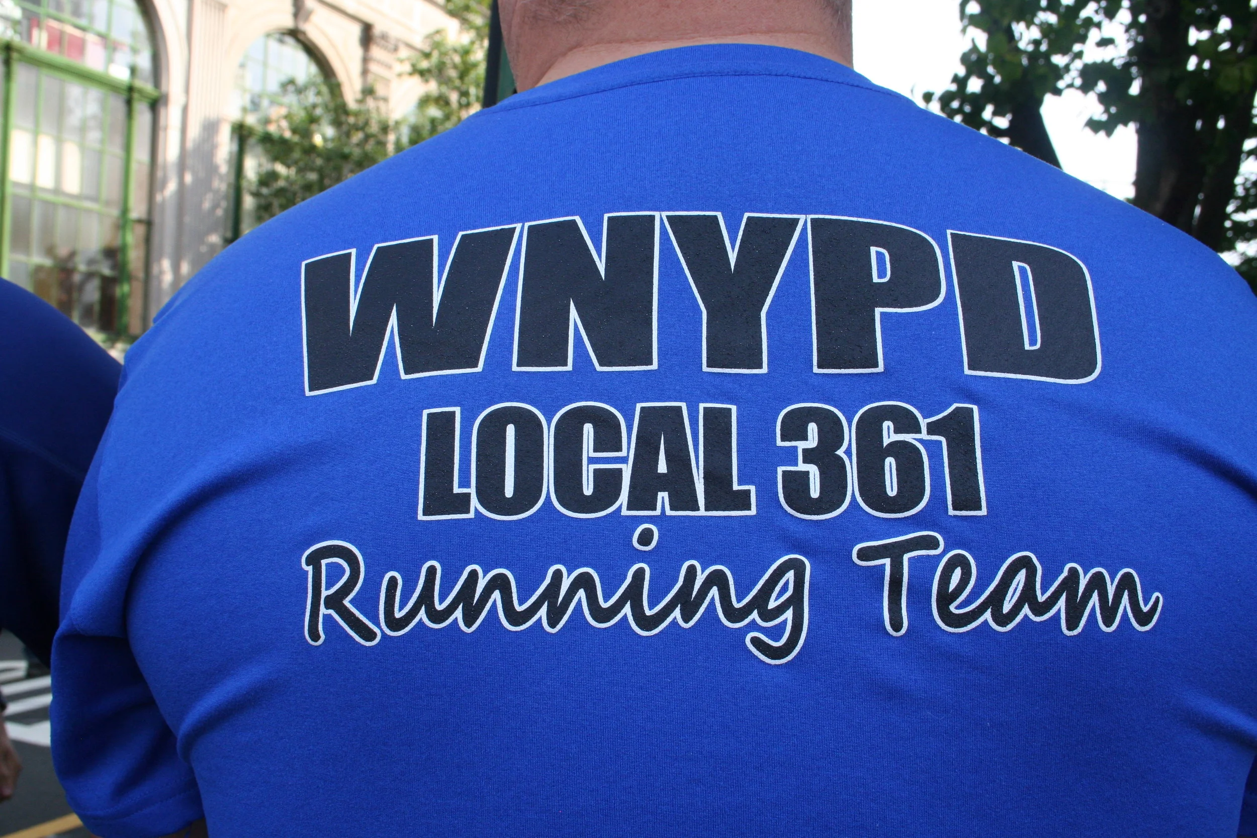 Dorinne  Auriemma - torch run gonzo shirt.JPG