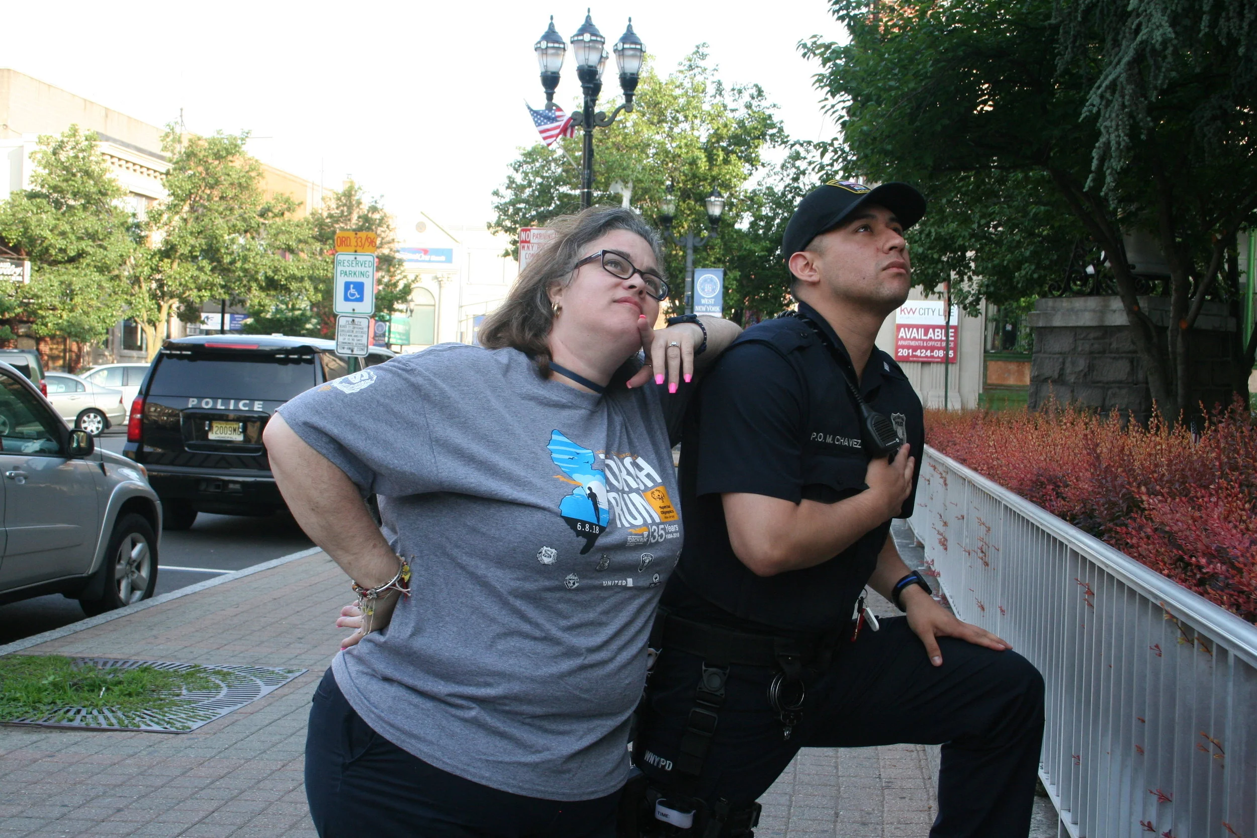 Dorinne  Auriemma - torch run marlon and ileana.JPG