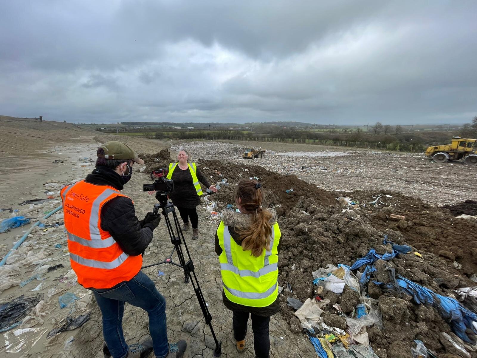 Claire Nicholas visiting local North Wiltshire landfill site.jpeg
