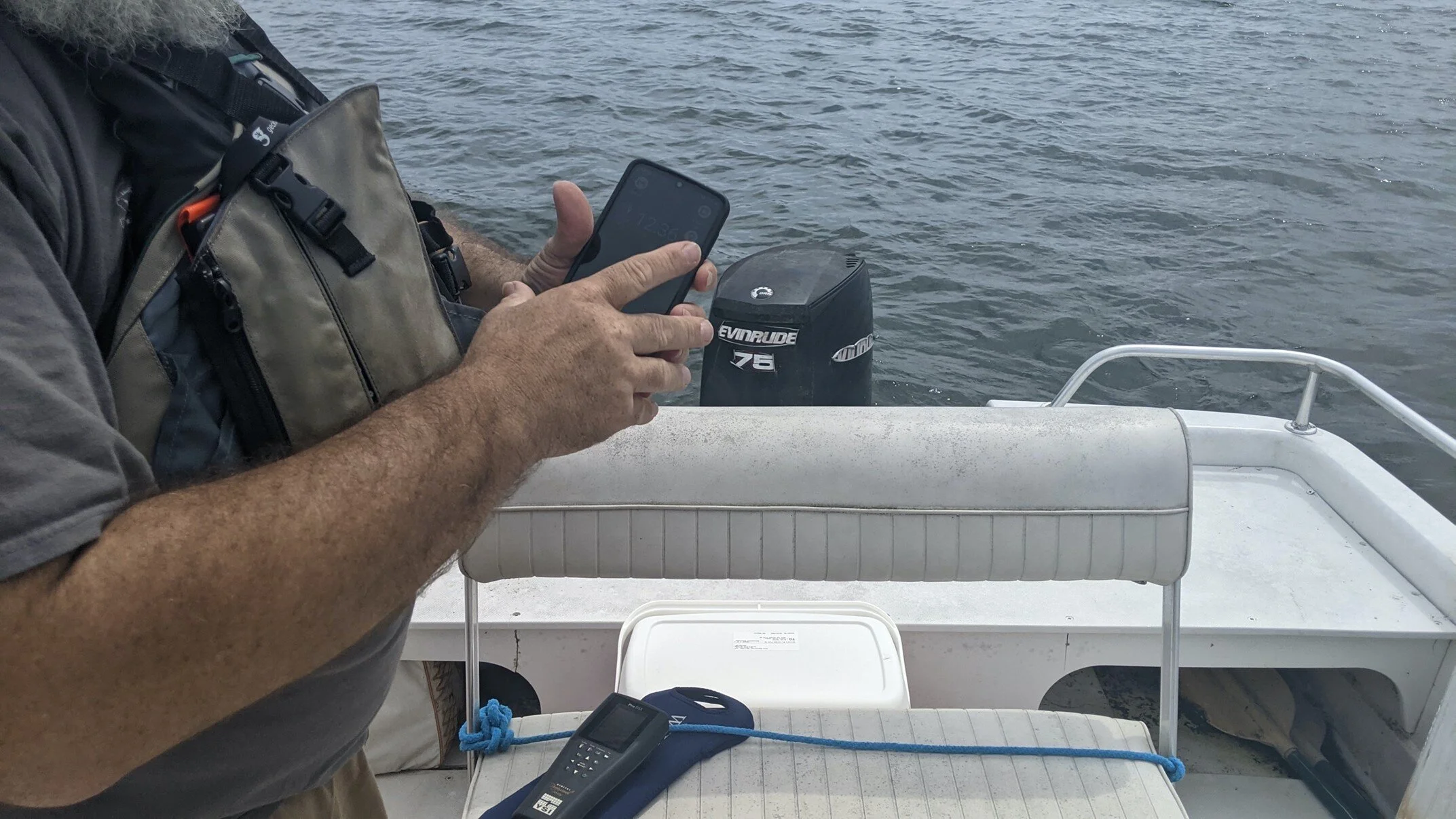 Recording Data from YSI Probe (on seat)