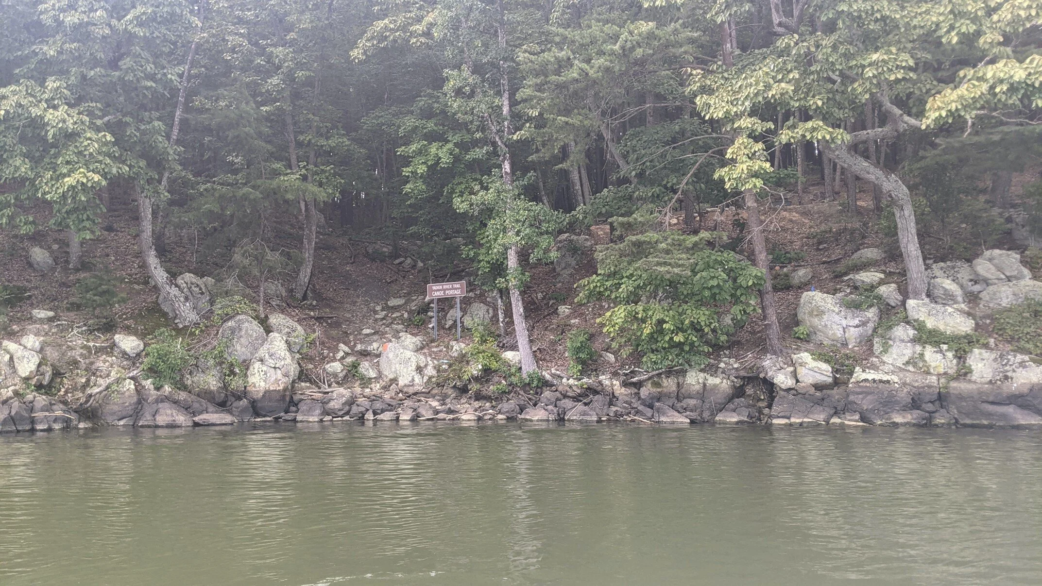 Yadkin River Campground off High rock Lake (accessible via water portage)