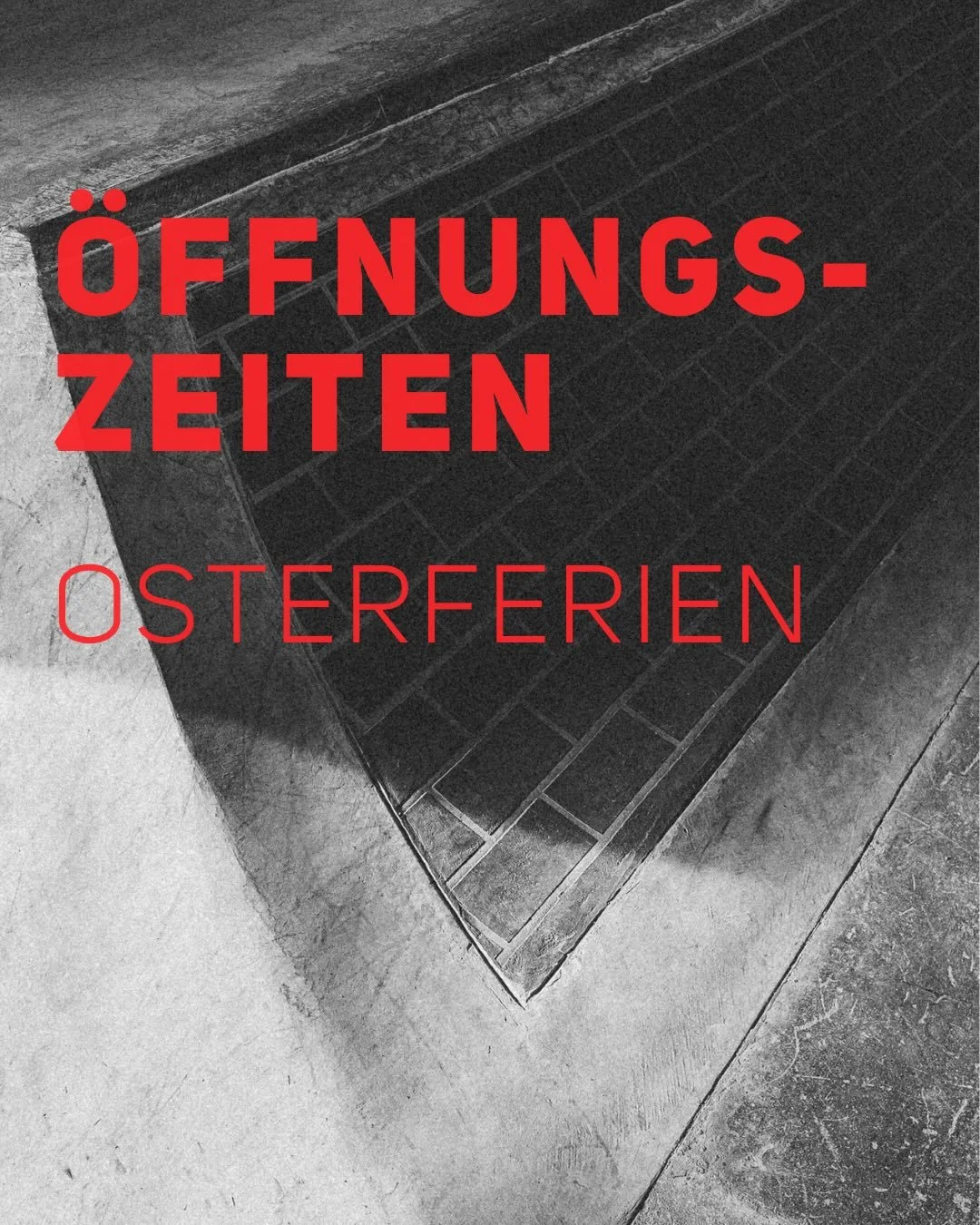 🐇🛹 Die &Ouml;ffnungszeiten f&uuml;r die Osterferien 2026 stehen fest.🙌

In beiden Ferienwochen &ouml;ffnen wir jeden Tag schon ab 13 Uhr!

Bitte beachte:
Am Karfreitag (03.04.) und am Ostermontag (06.04.) bleibt die Halle geschlossen.

Au&szlig;er