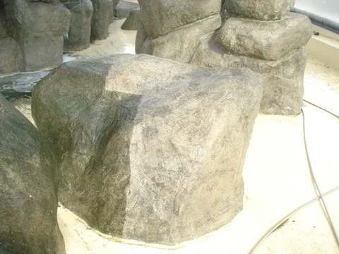 before and after rock cleaning
