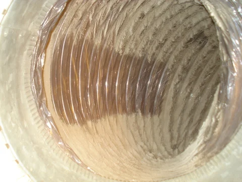 flex duct trunk before and after