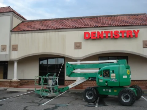 commercial strip malls