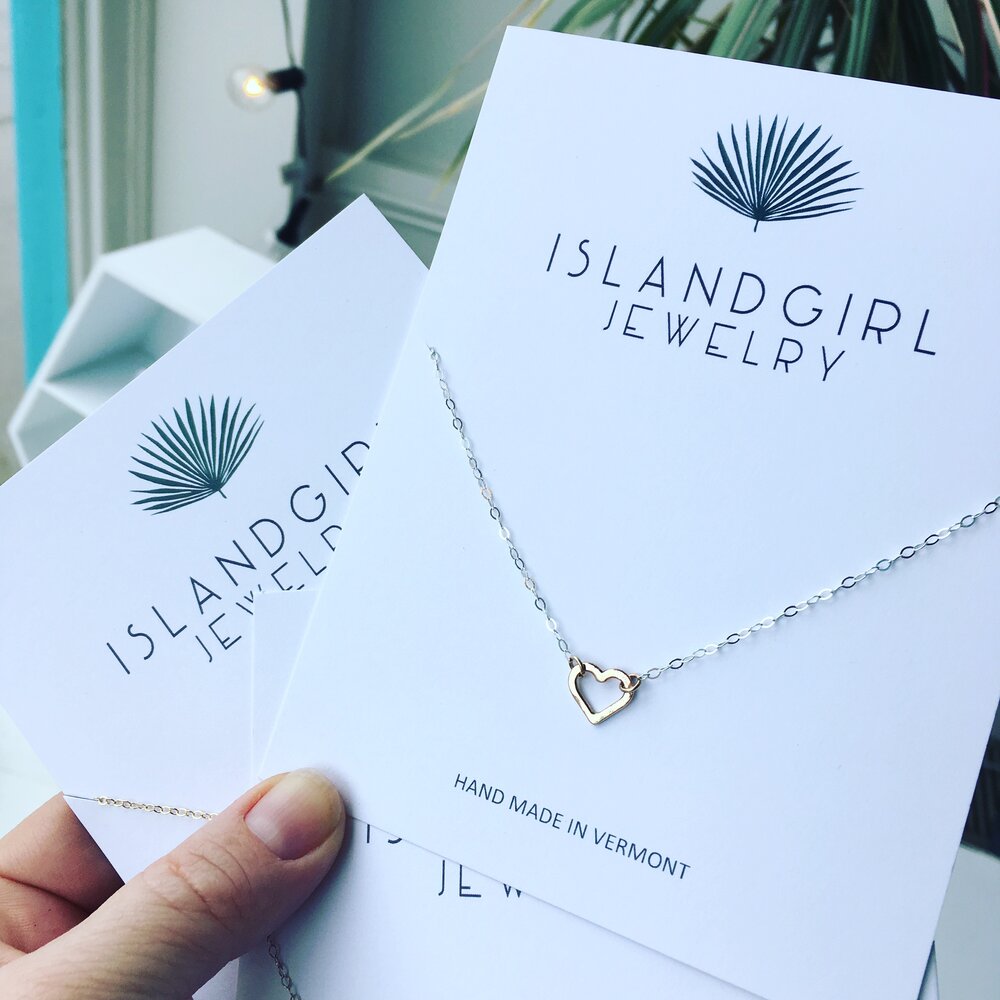Heart of Gold Necklace — ISLAND GIRL JEWELRY