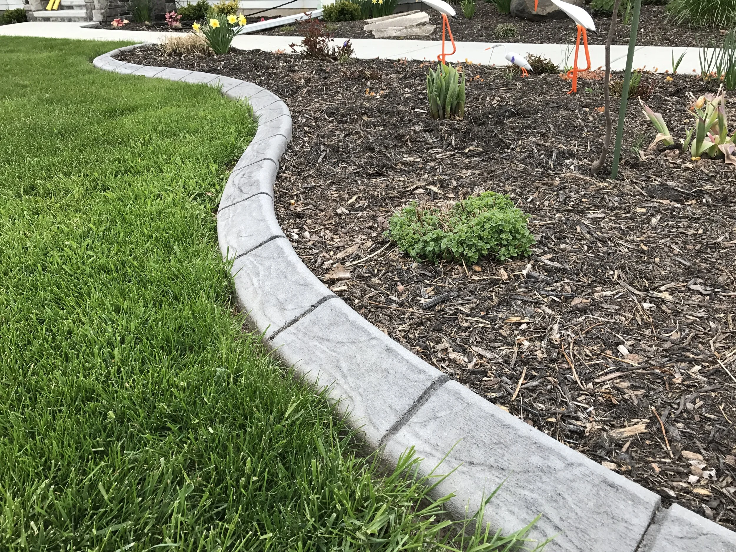 Concrete Curb Edging Services — Zumbo Valley Landscaping & Snow