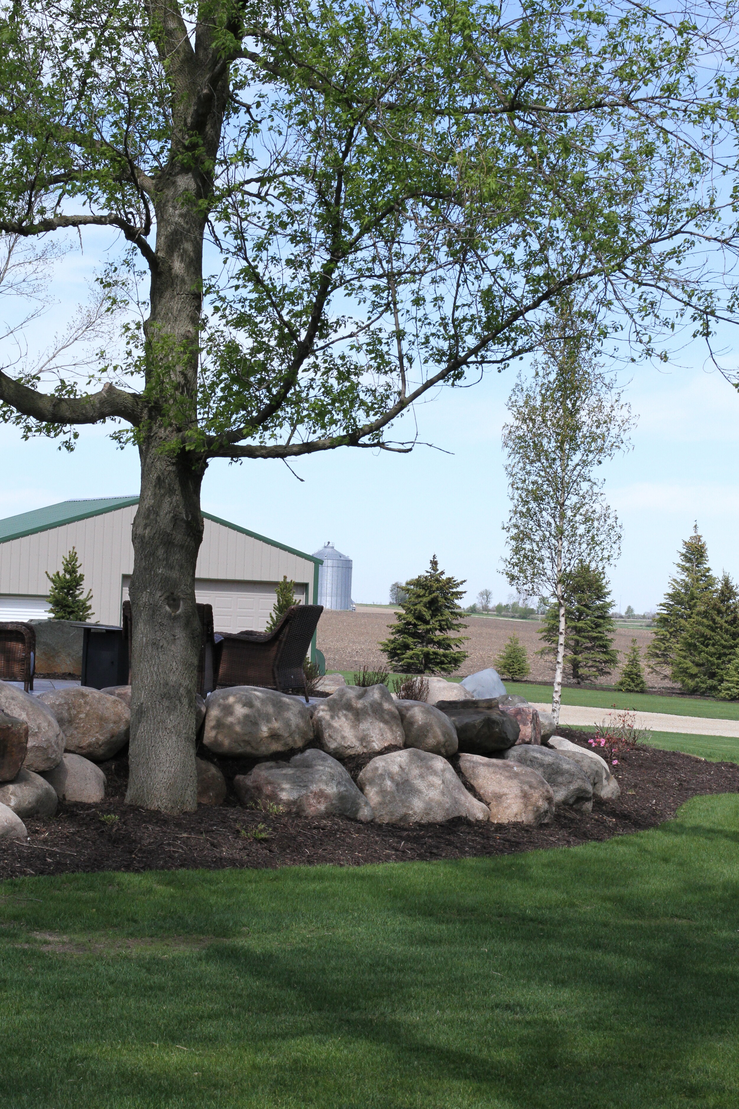 Rock Retaining Wall