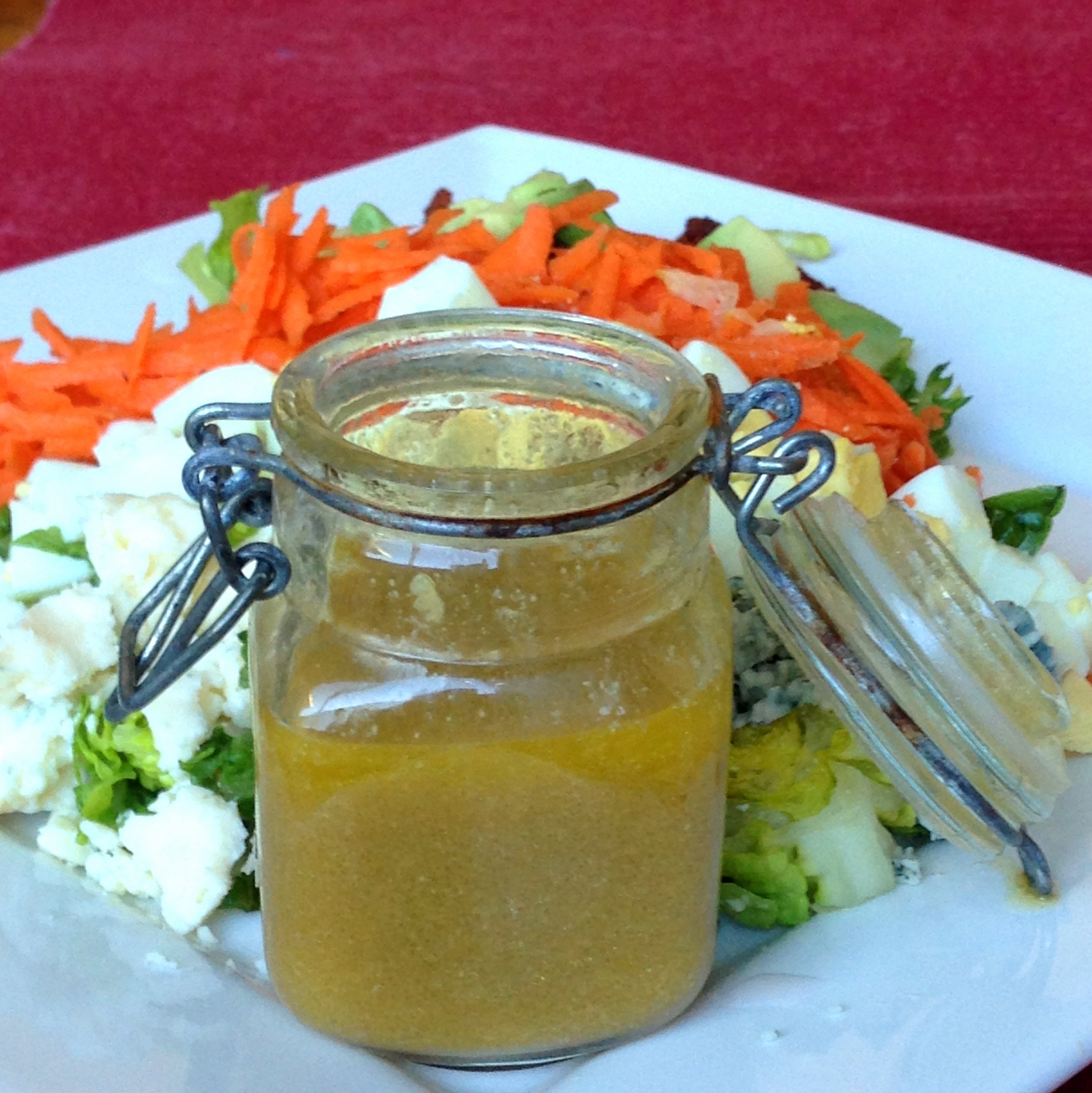  Chopped Salad with DIY salad dressing 
