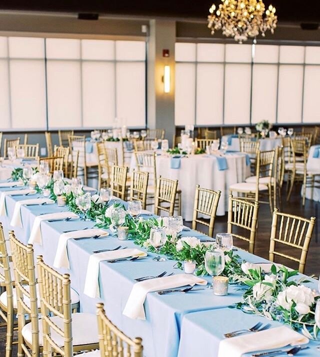 Wedding postponed ? ⠀
Having to rethink your color palette? ⠀
Check out this pop of blue with the classic ivory, green and gold! Perfect for all June or July 2020 weddings or Spring of 2021. ⠀
⠀
Photographer @foxtailco 
Florals @darlingdogwoodfloral 