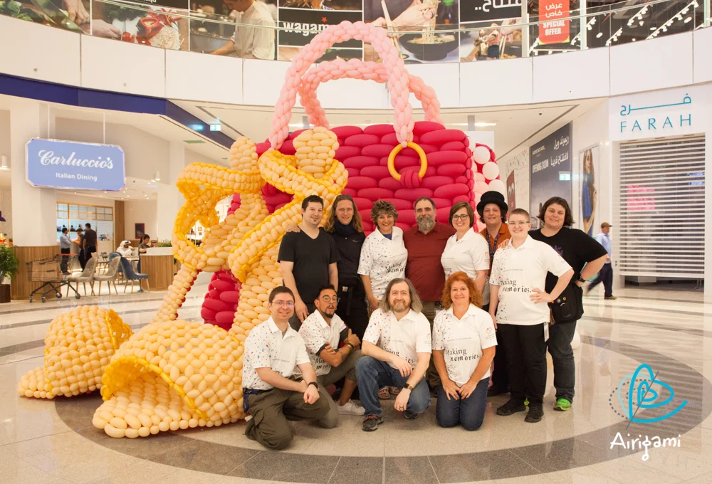 Airigami crew in Doha, Qatar