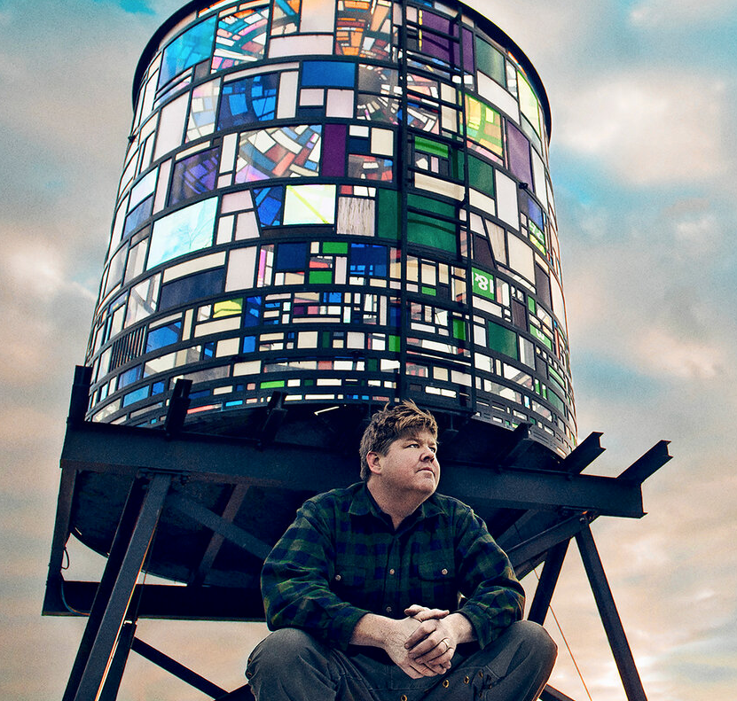 Tom Fruin with Watertower 7 photograph by Guerin Blask