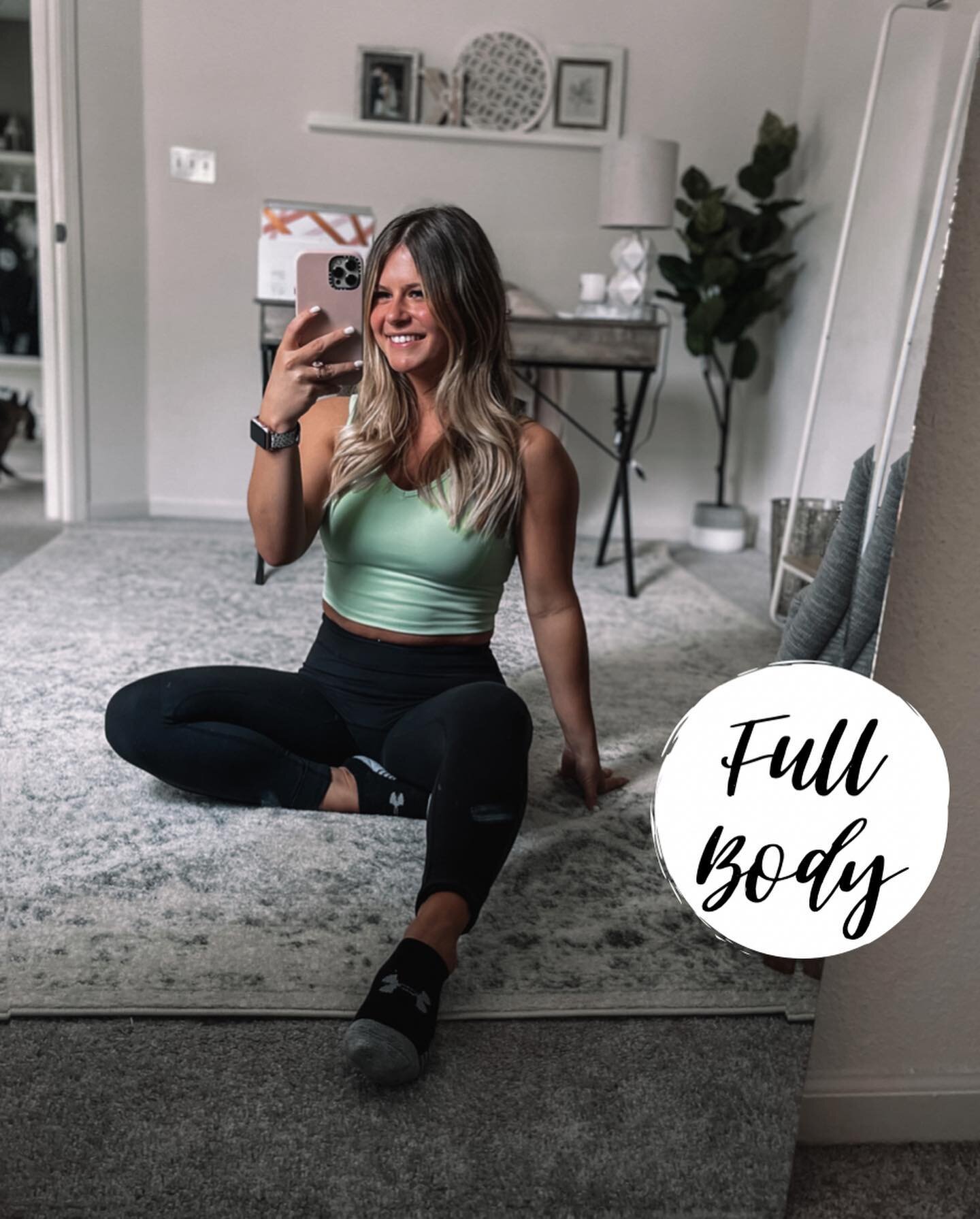 FULL BODY 👏🏼
I love doing a full body day once a week! It&rsquo;s light weight, circuit style, &amp; it a nice change up! Give it a try! Just make sure to hit every muscle group once! Don&rsquo;t have a cable? Use a long loop resistance band or eve