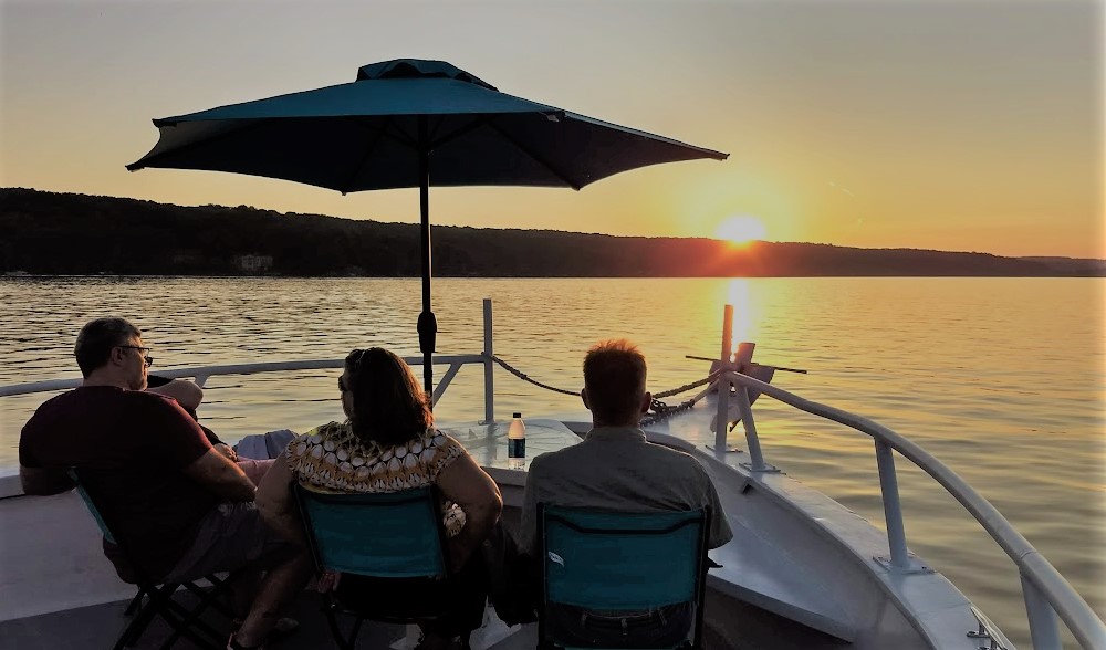 Our 63 foot main deck offers plenty of space to relax and enjoy the view.
