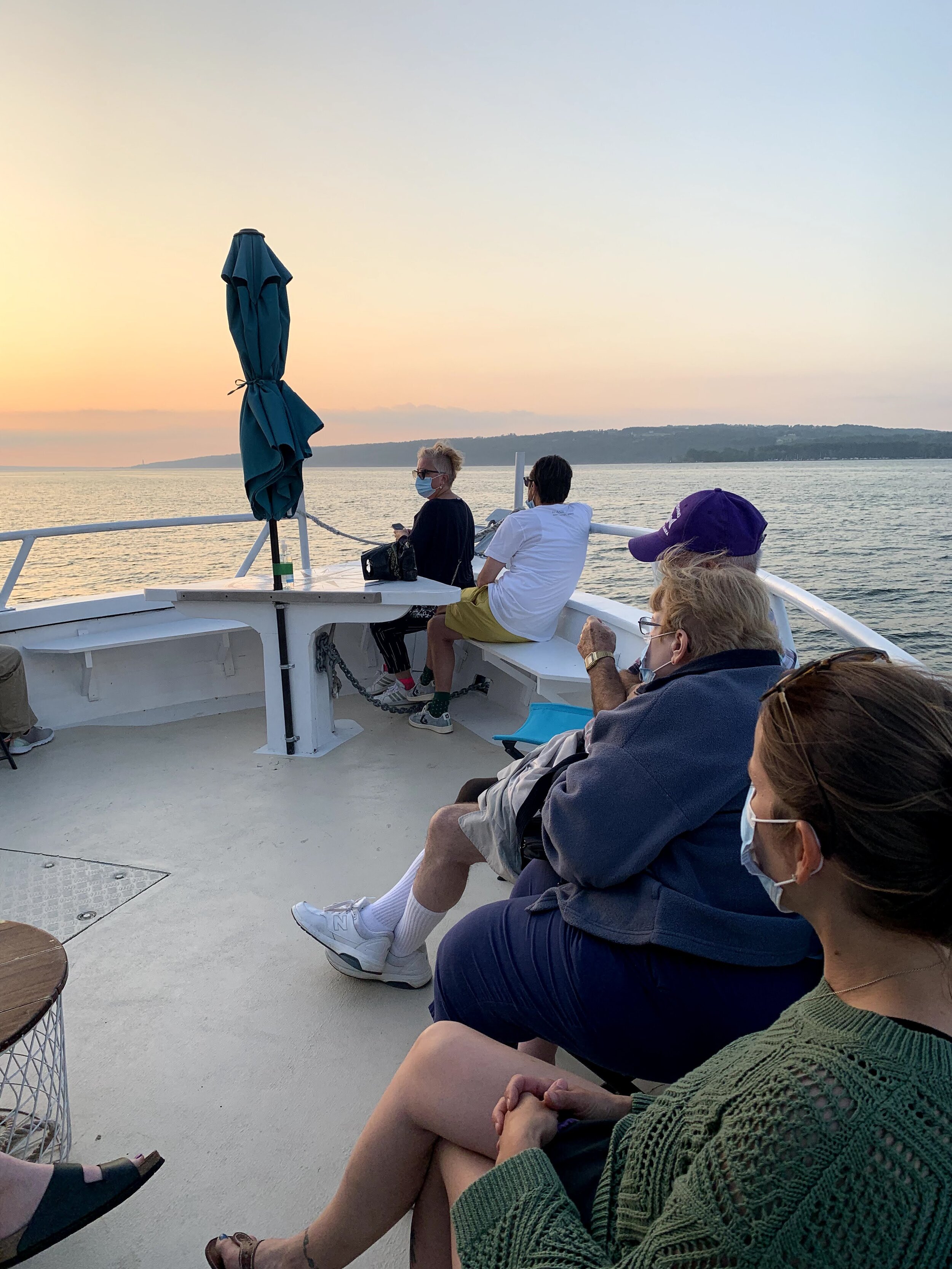 sunset on boat 2