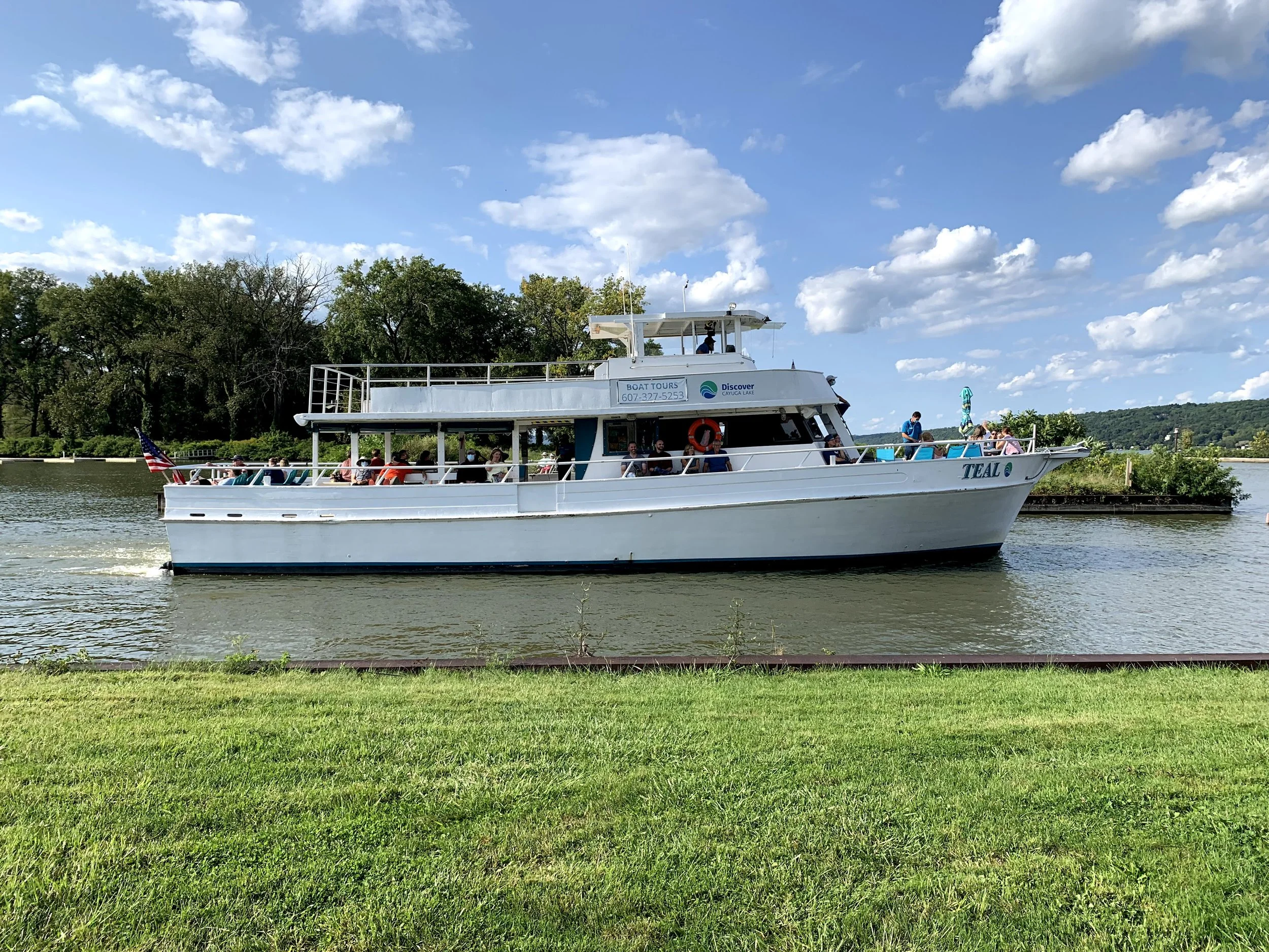 The Teal is in Town — Discover Cayuga Lake Boat Tours & Cruises